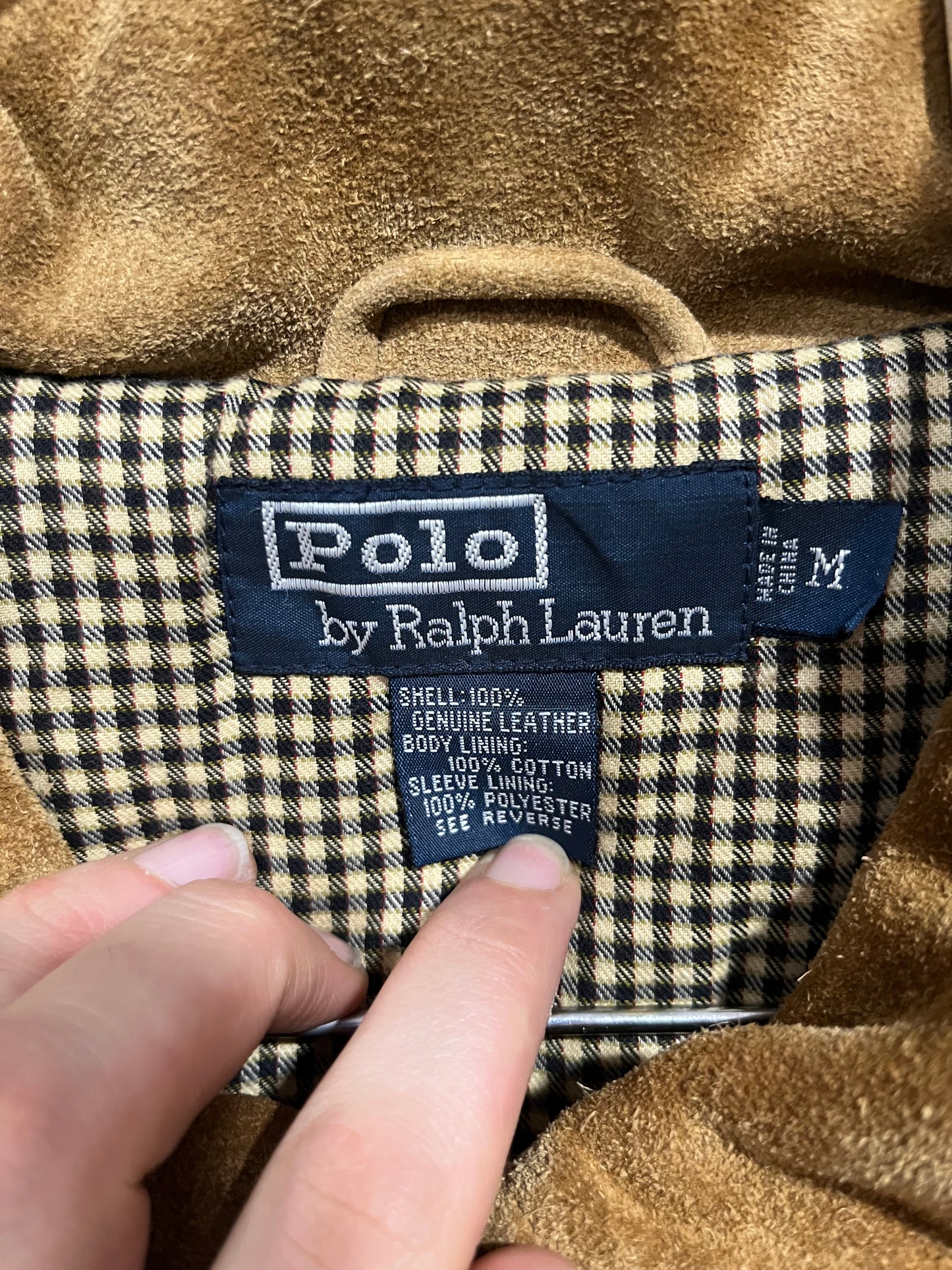 Giubbotto cappotto in vera pelle Ralph Lauren (F885)