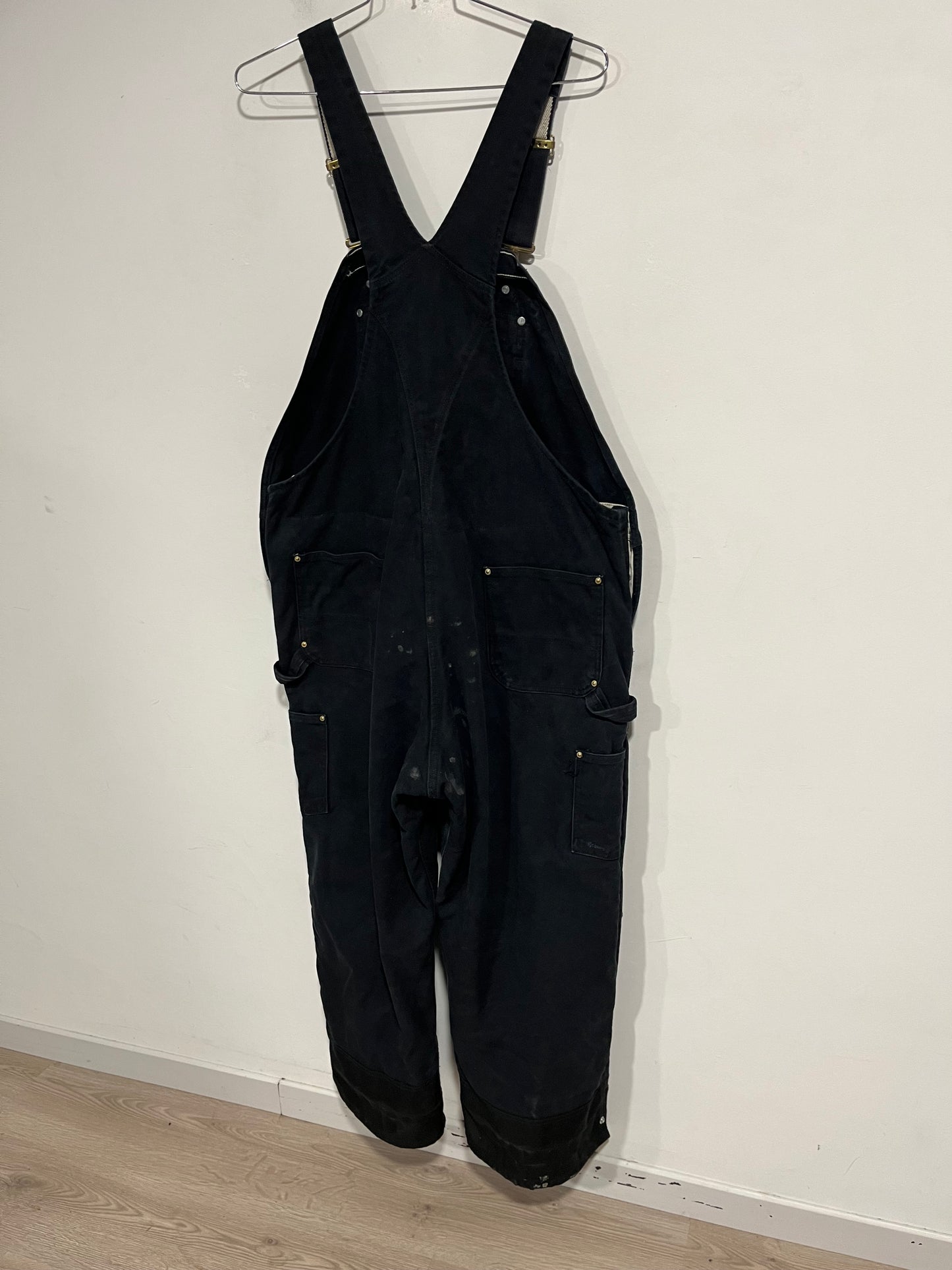 Salopette Carhartt double knee black (G635)