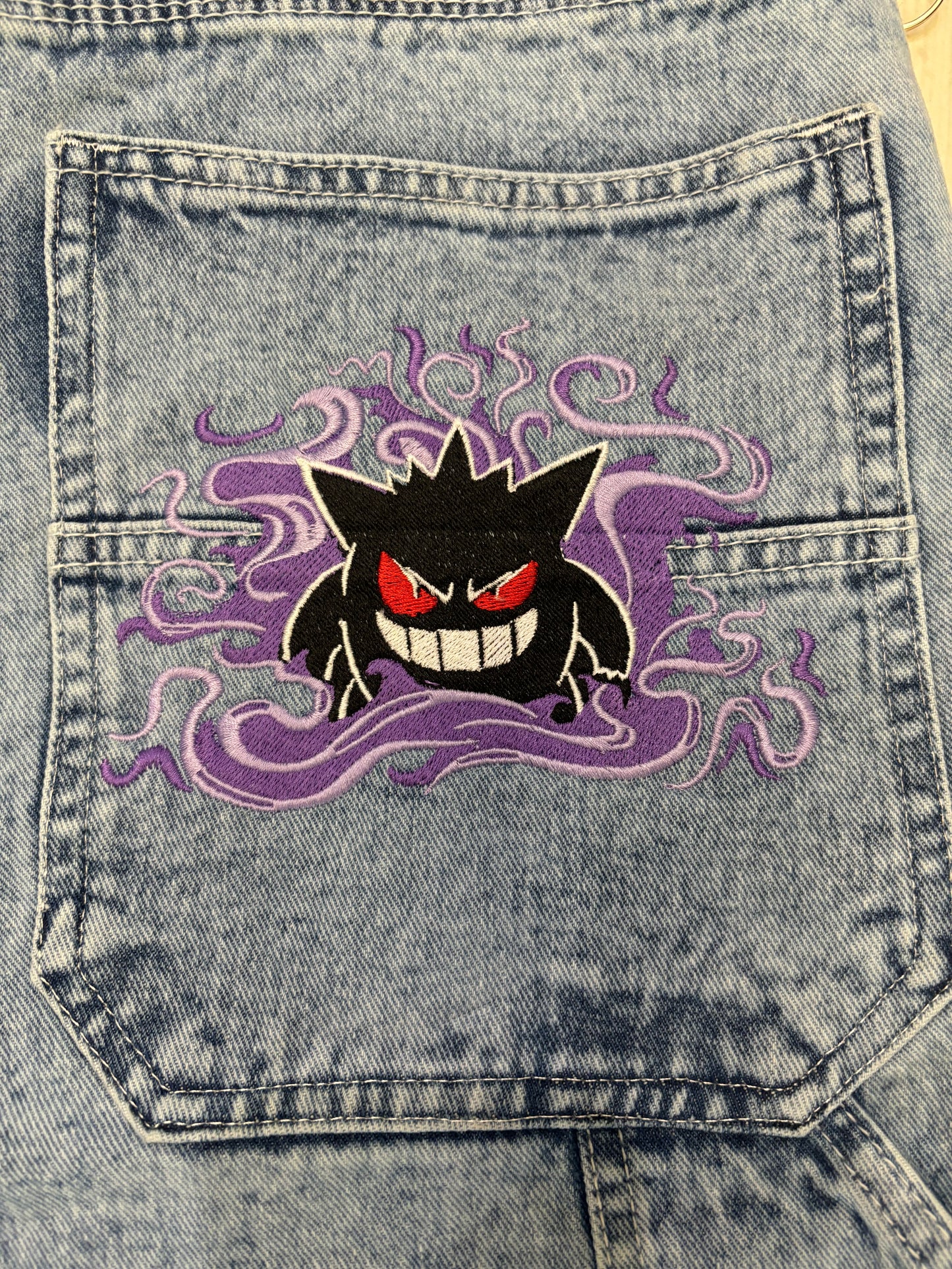 Jorts Baggy con ricamo Gengar (H269)