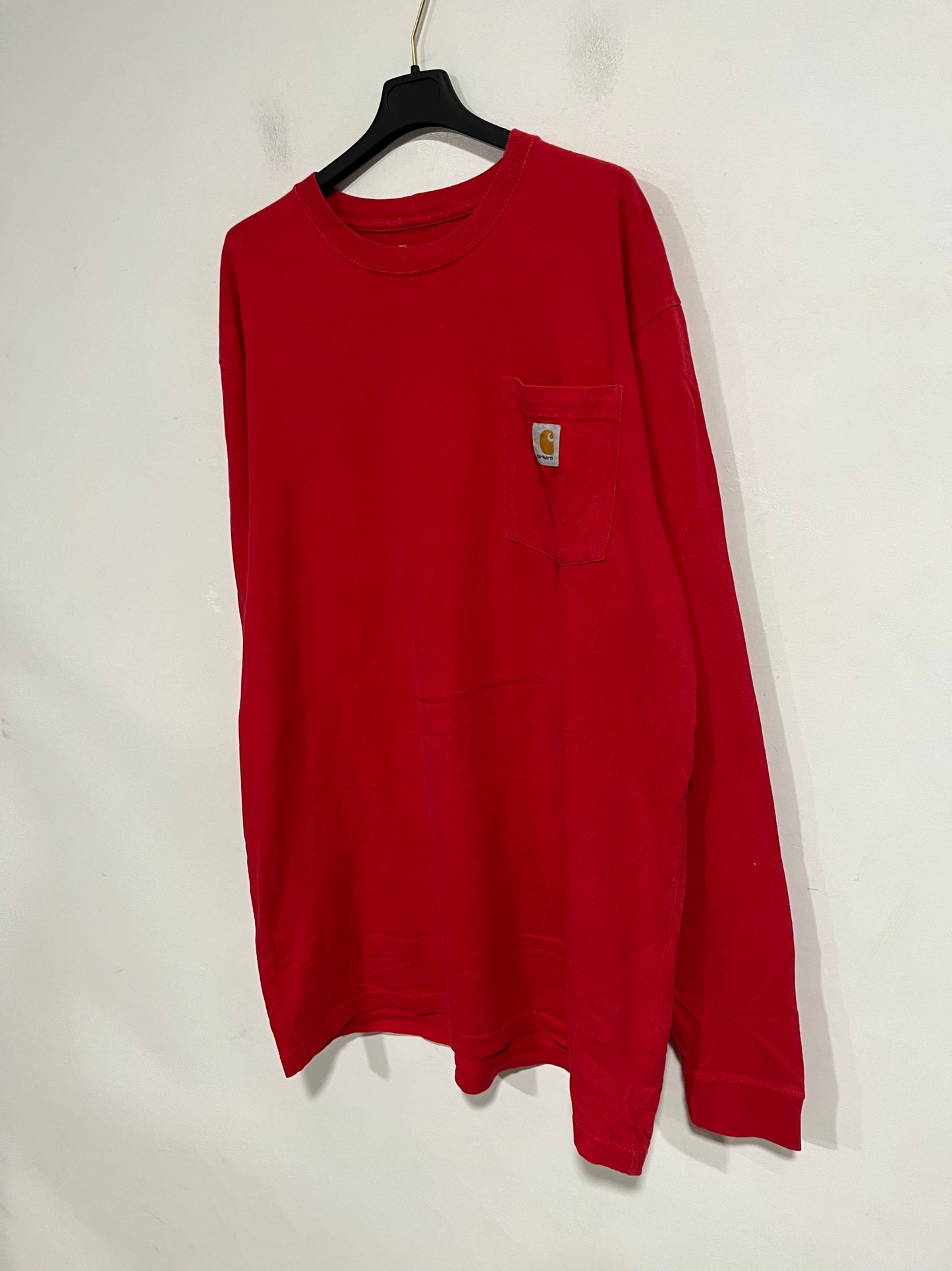 T shirt Carhartt a maniche lunghe rossa (G405)