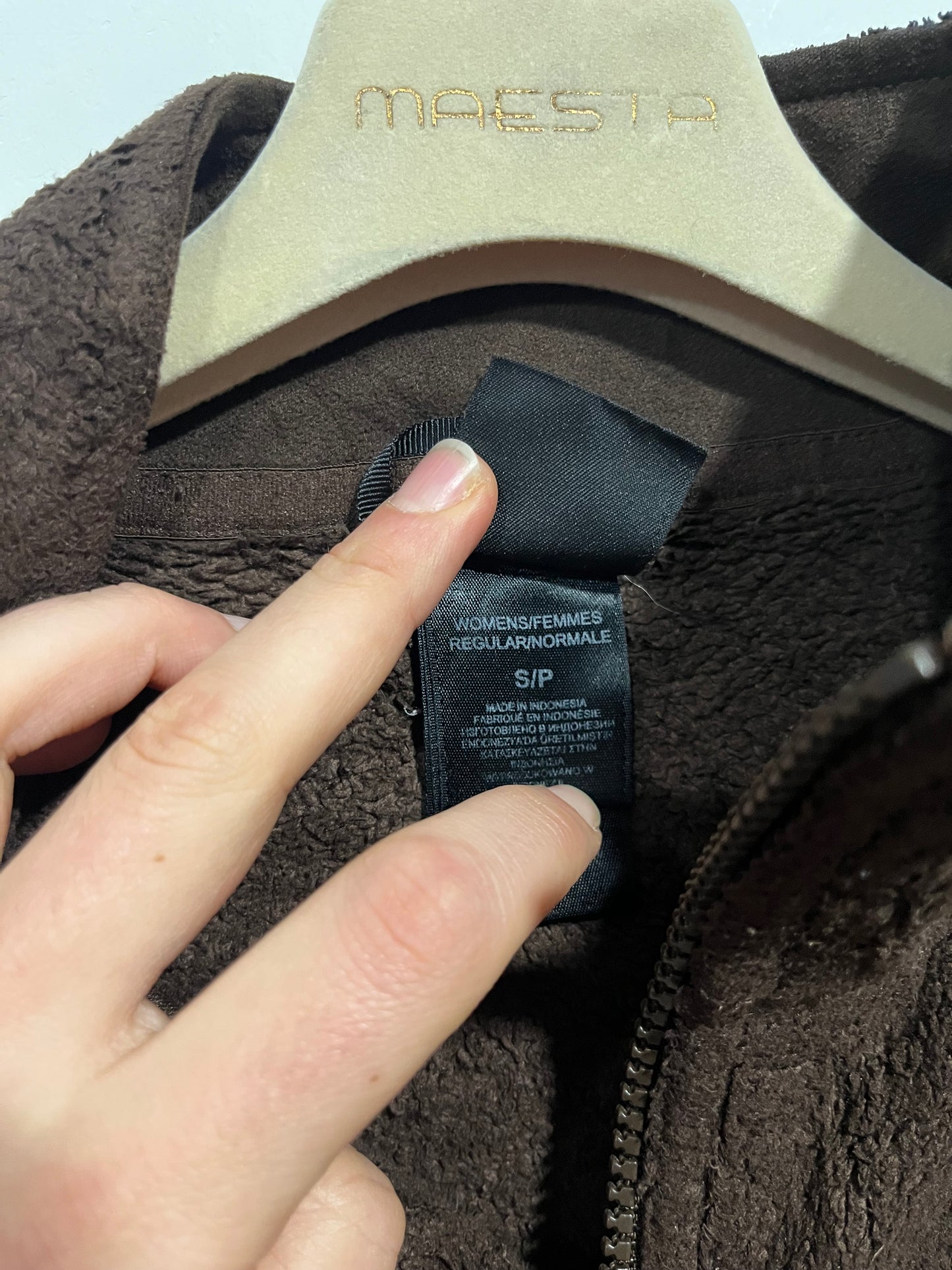 Pile The North face fleece marrone (G984)