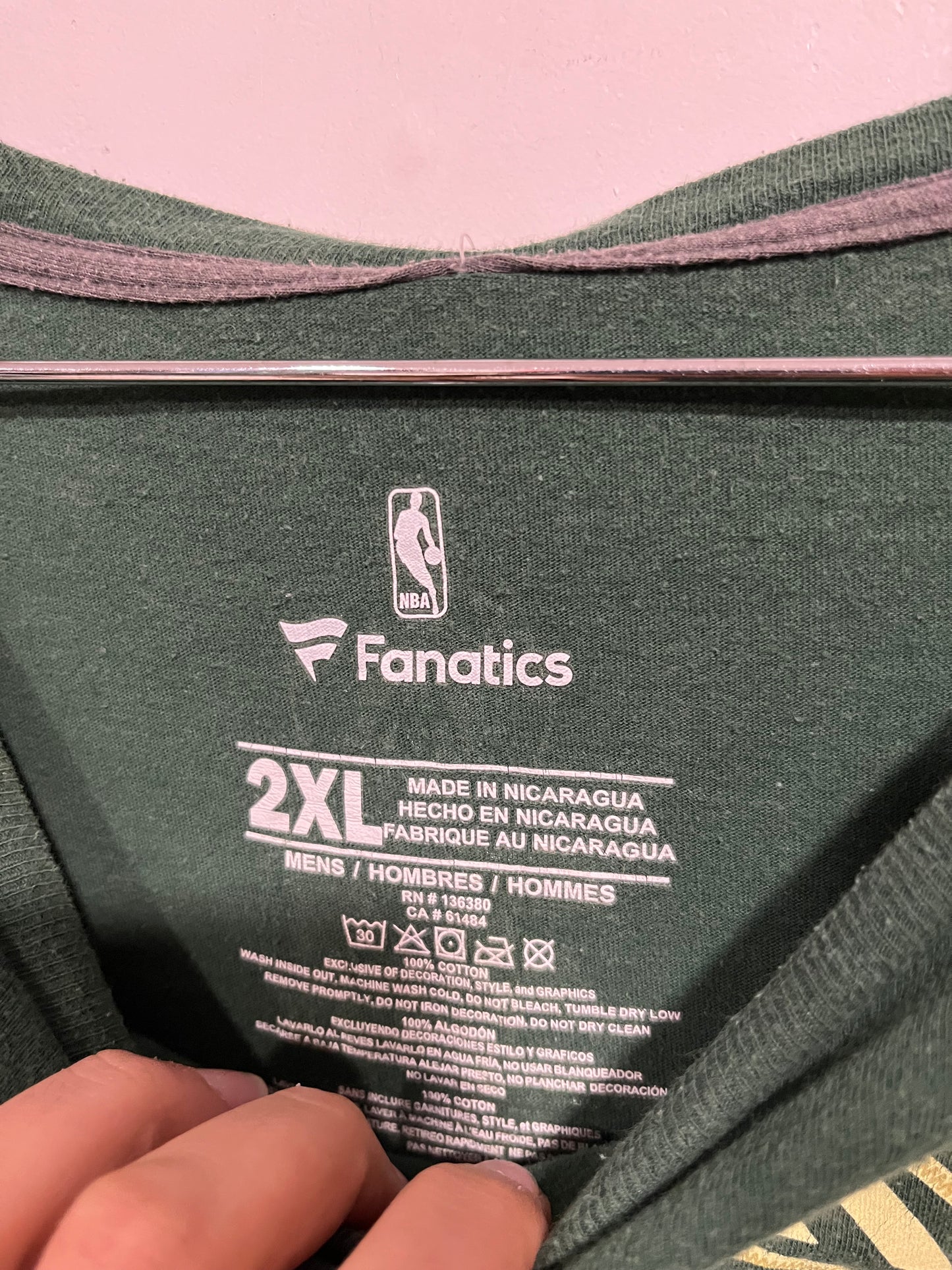 T shirt Fanatics official NBA Milwaukee Bucks (G615)