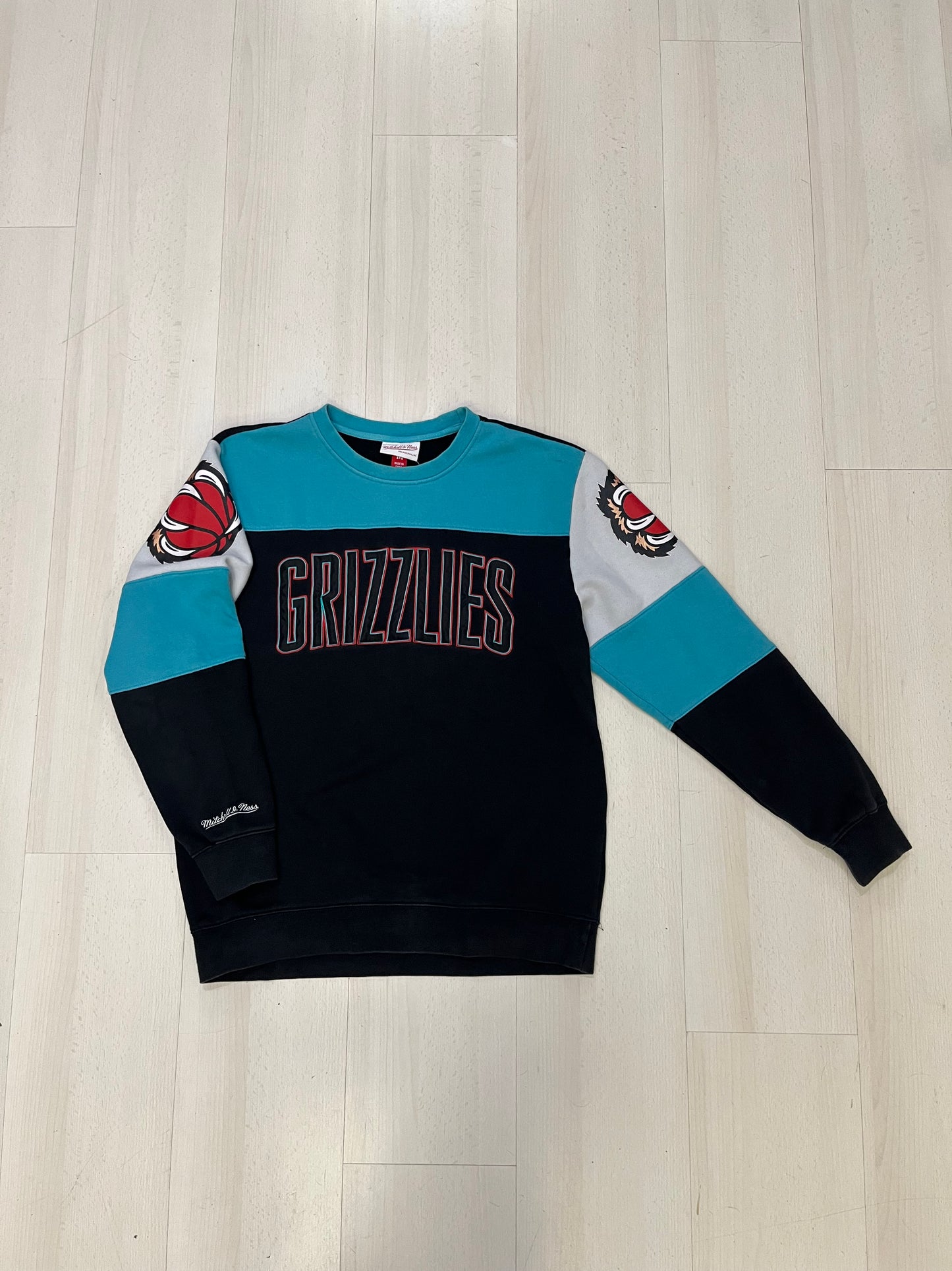 Felpa girocollo Mitchell & Ness Memphis Grizzlies (H041)