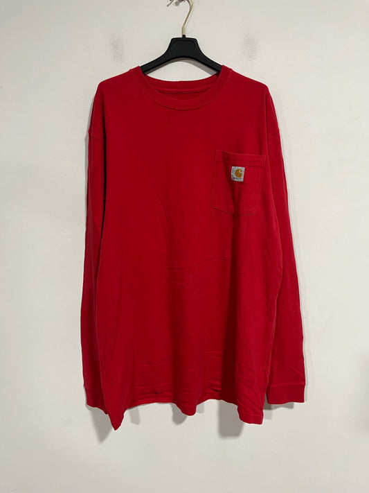 T shirt Carhartt a maniche lunghe rossa (G405)