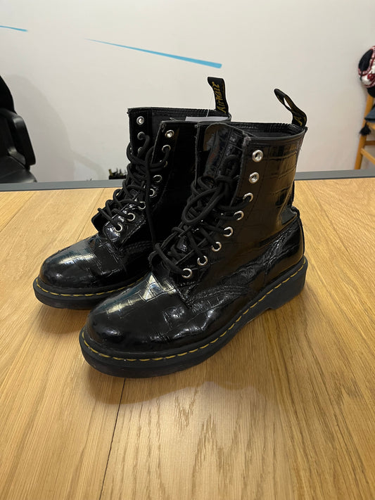 Stivaletti Dr Martens 1460 W lucidi neri (G812)