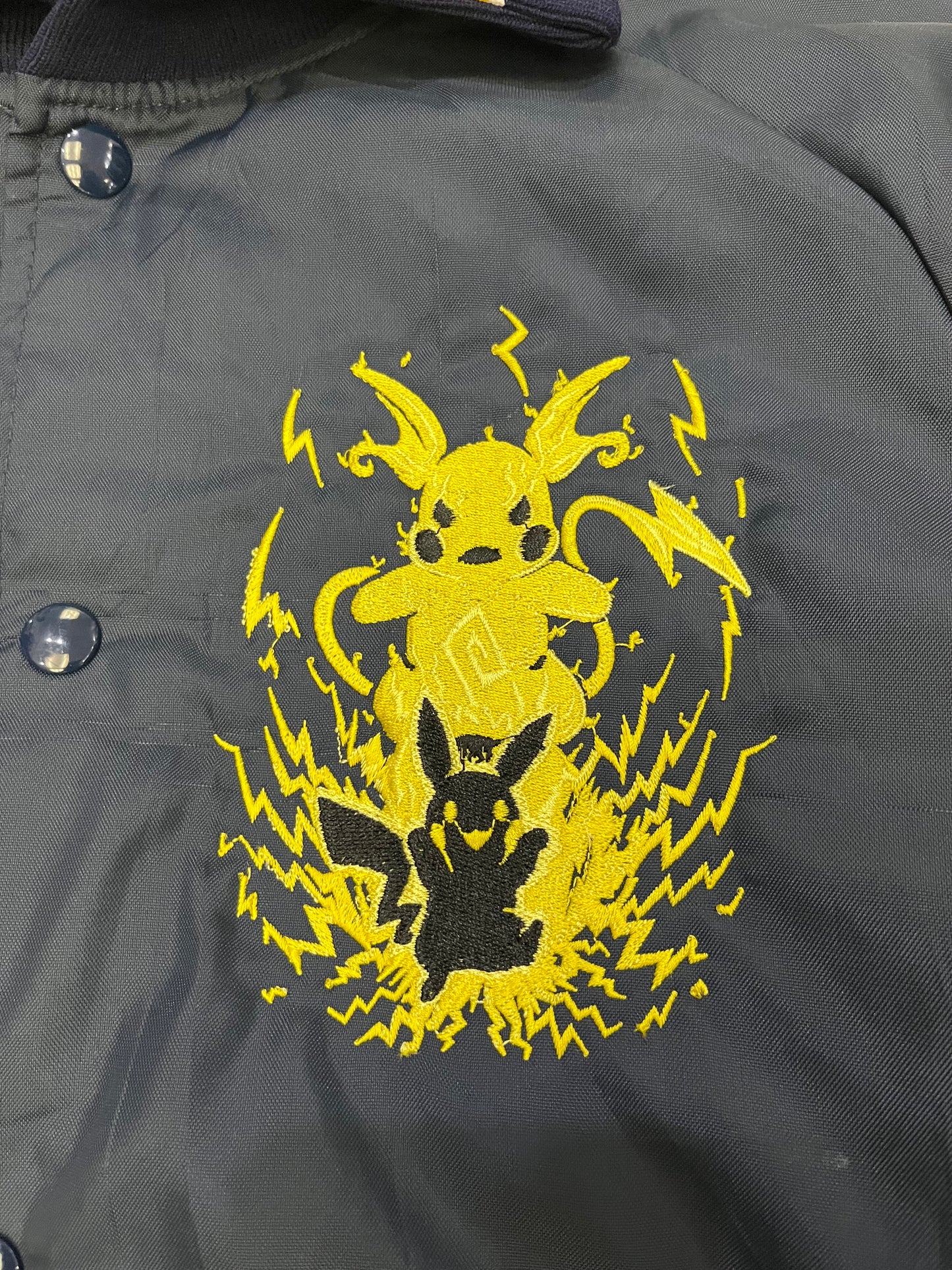 Giubbotto bomber Butwin Made in USA Custom pokemon Pikachu (G914)