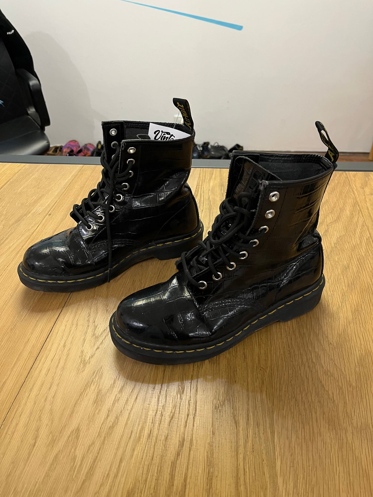 Stivaletti Dr Martens 1460 W lucidi neri (G812)