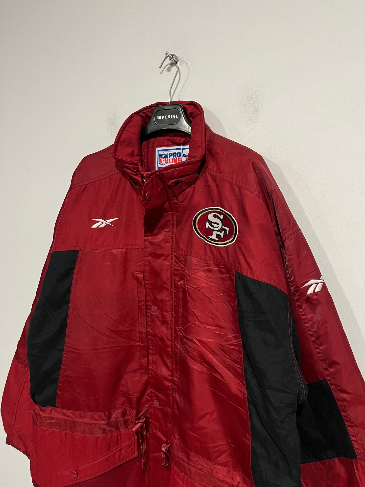 Giubbotto parka Reebok official NFL San Francisco 49ers (G731)