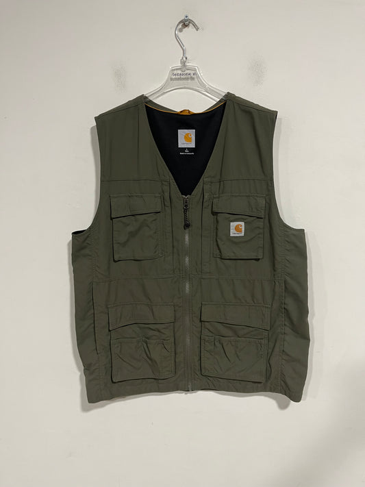 Rara giacca Gilet Carhartt tasche (H287)
