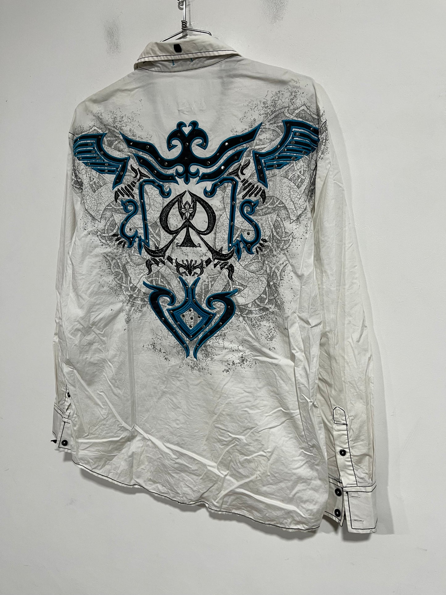 Rara camicia ricamata Roar Y2k (H207)