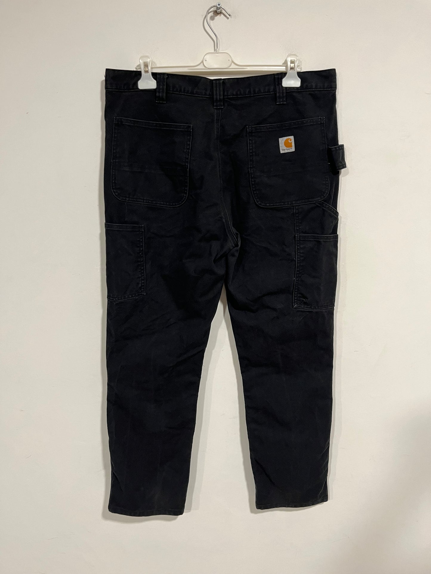 Jeans Carhartt double knee nero (G504)