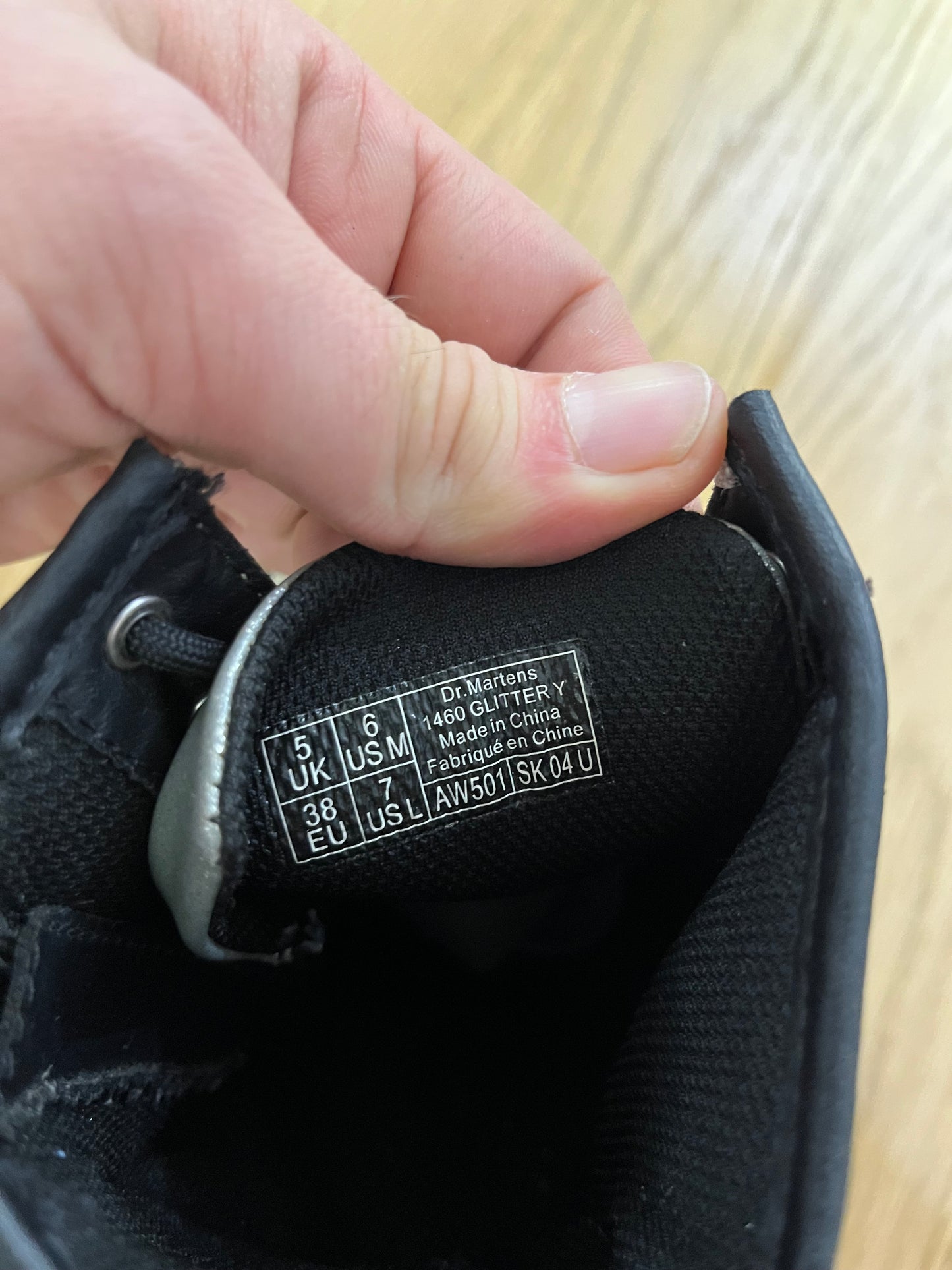 Stivaletti Dr Martens 1460 glitter y (G672)