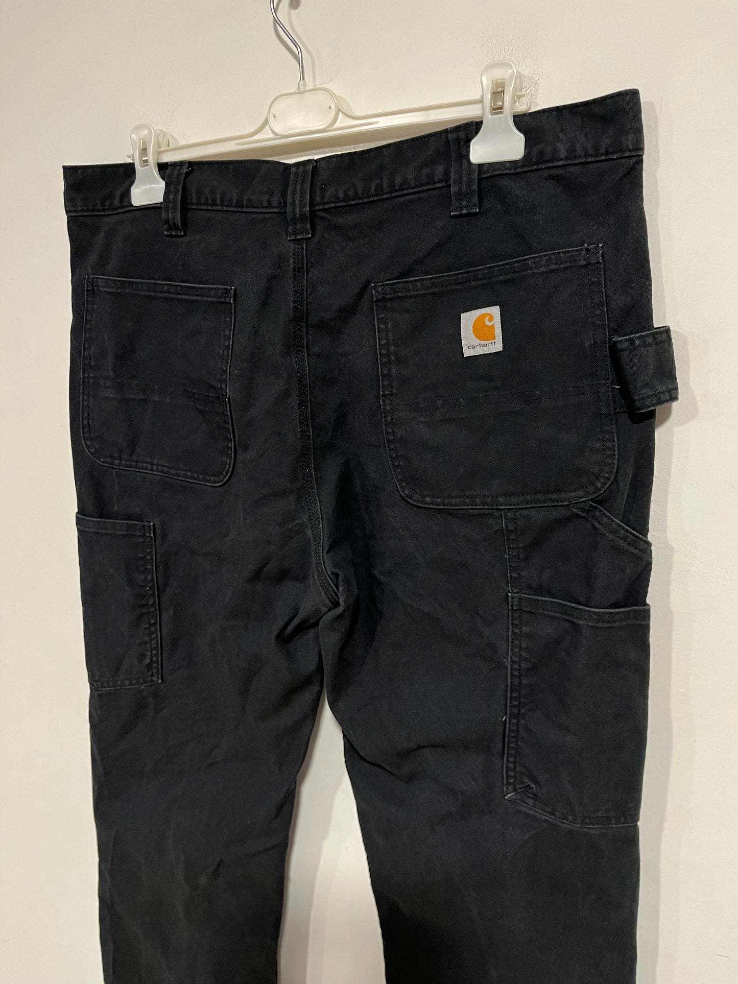 Jeans Carhartt double knee nero (G504)