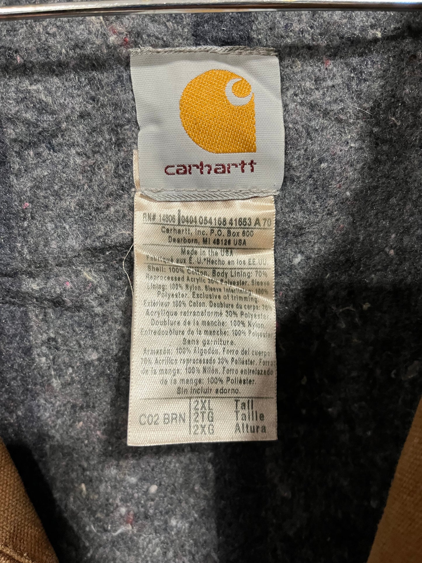 Giubbotto Carhartt Michigan Made in USA (F704)