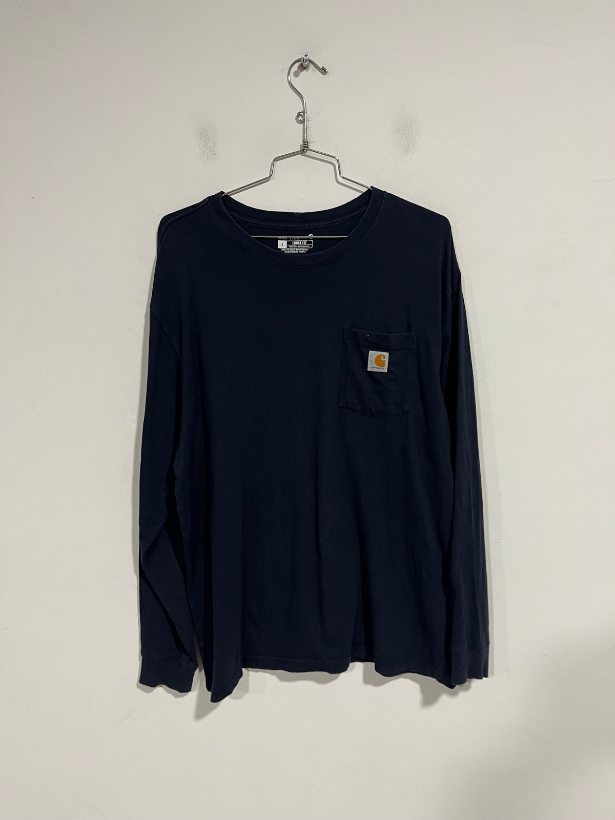 T shirt long sleeve Carhartt blu (H265)