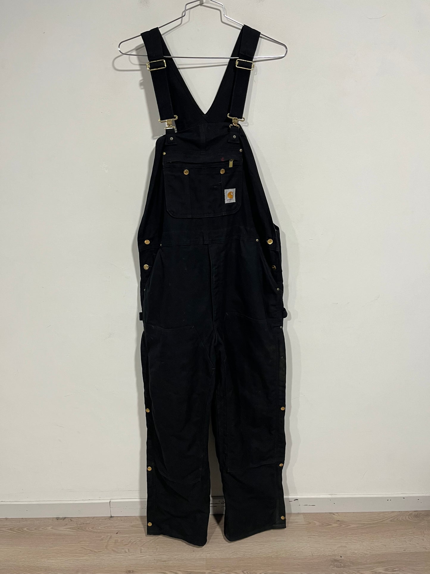 Salopette Carhartt overall nera (G992)