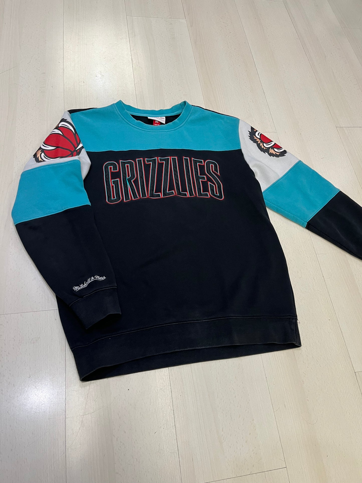 Felpa girocollo Mitchell & Ness Memphis Grizzlies (H041)