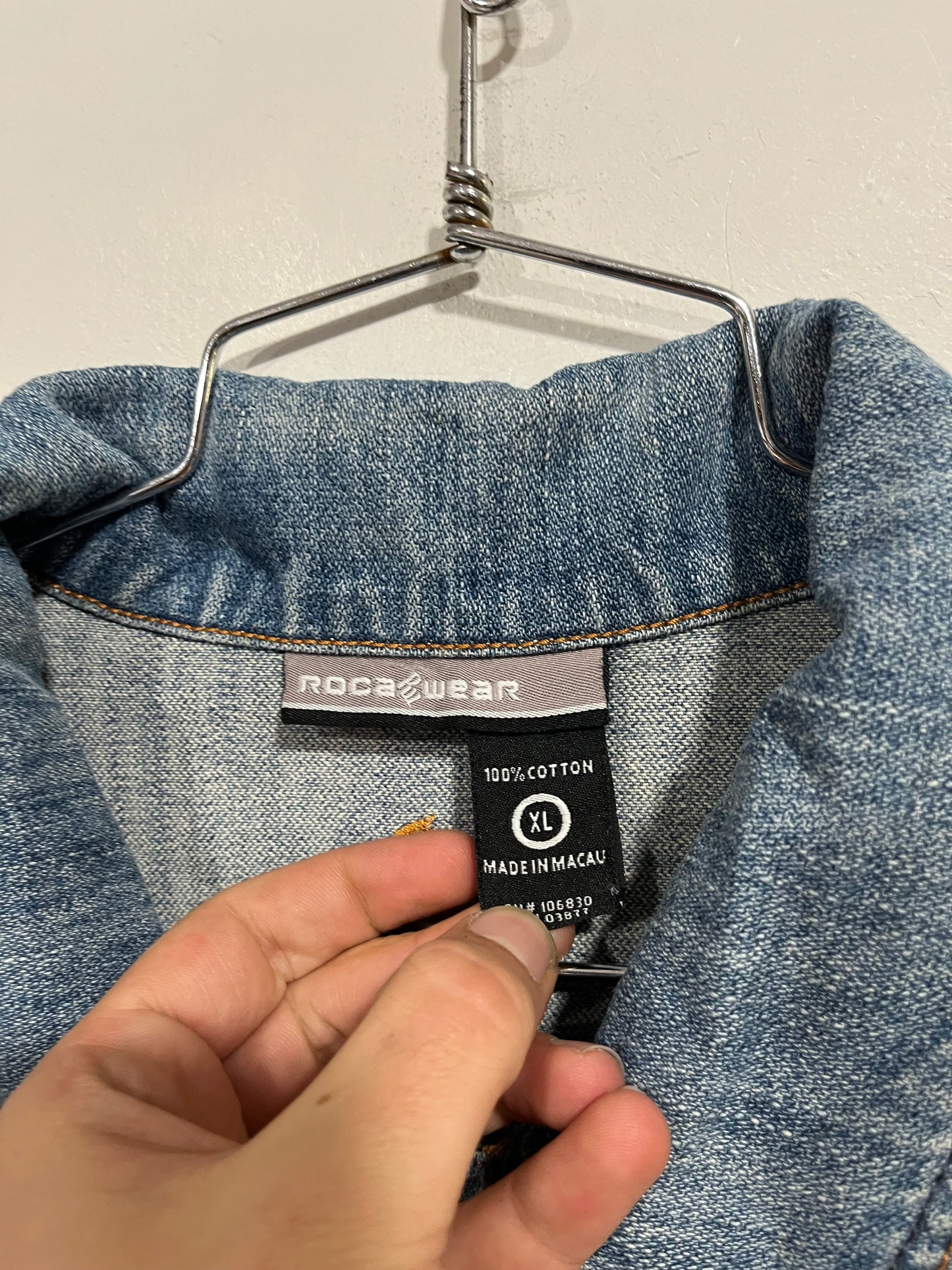 Raro giubbotto in jeans Rocawear (H133)