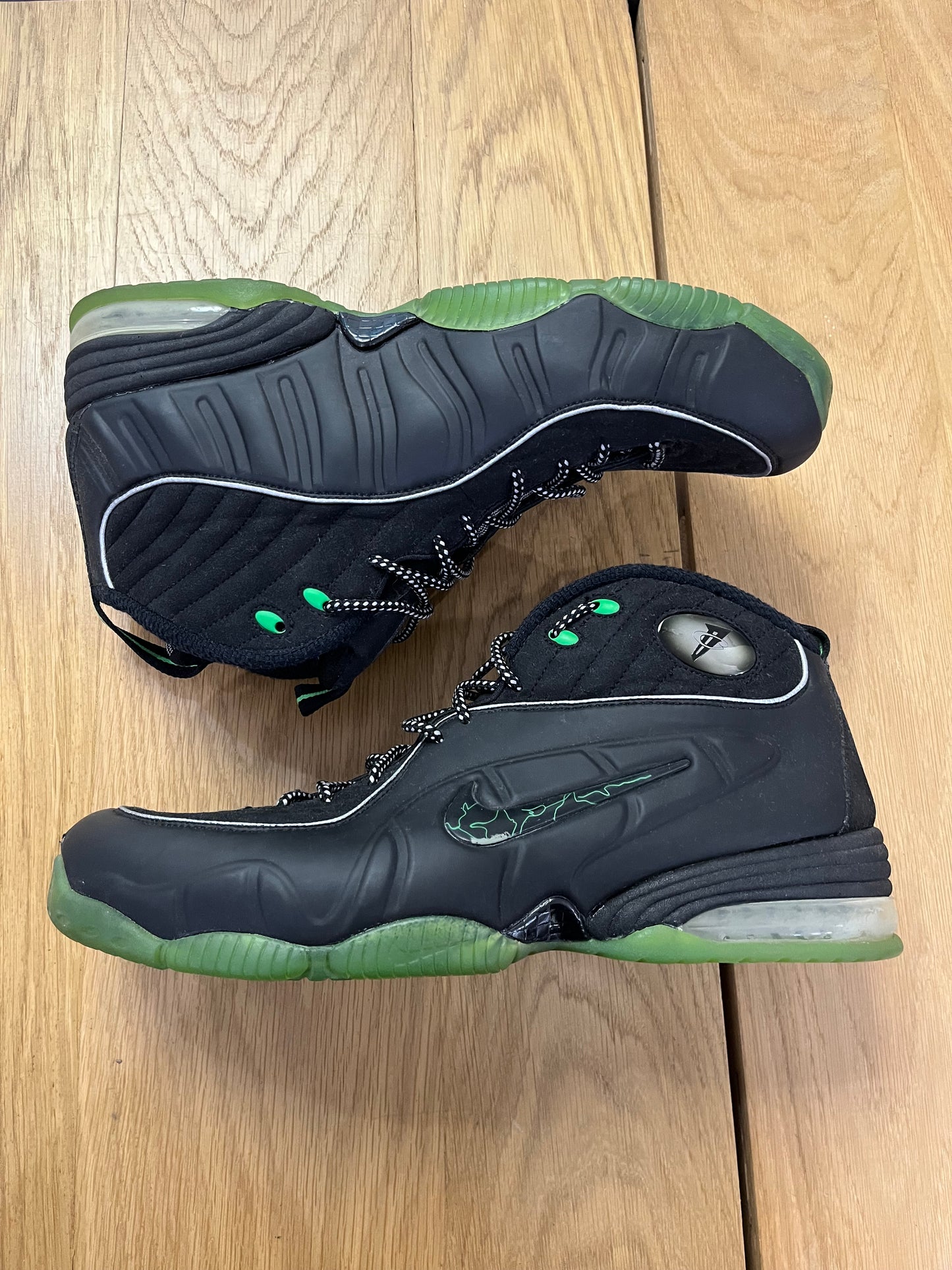 Rare scarpe Nike Air 1/2 Cent Green Spark Black Penny 2009 (H017)