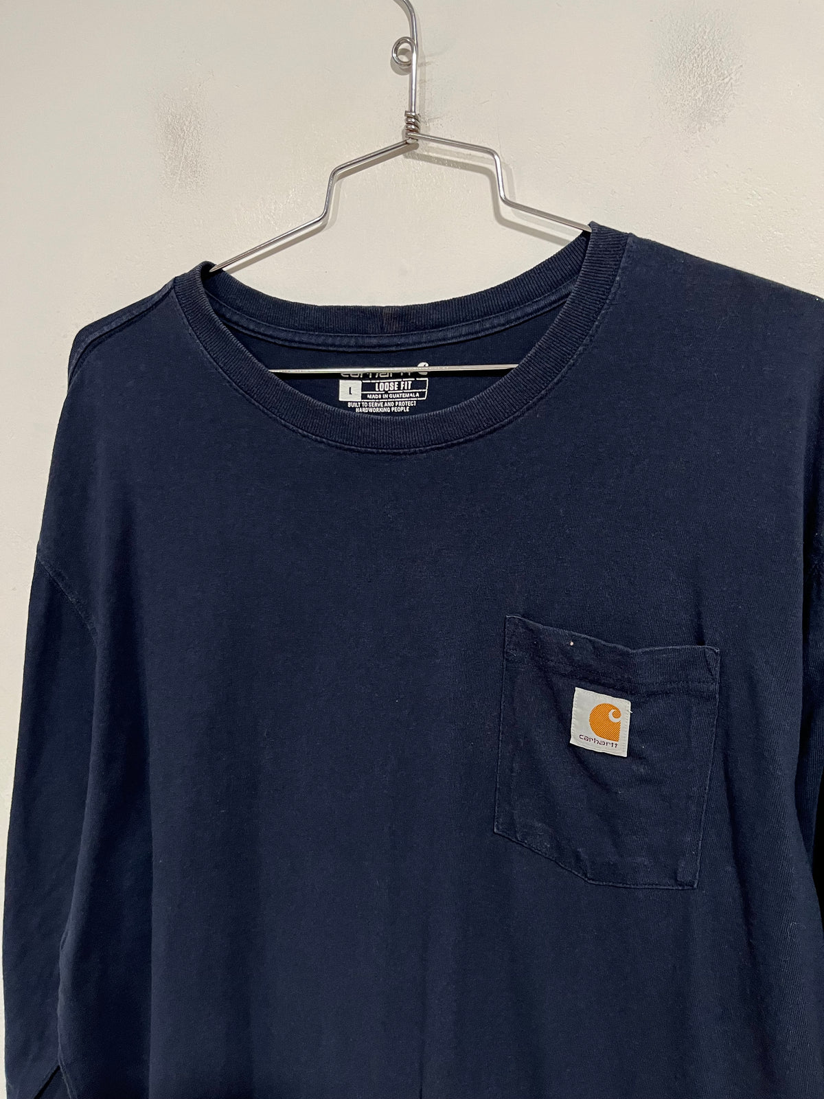 T shirt long sleeve Carhartt blu (H265)