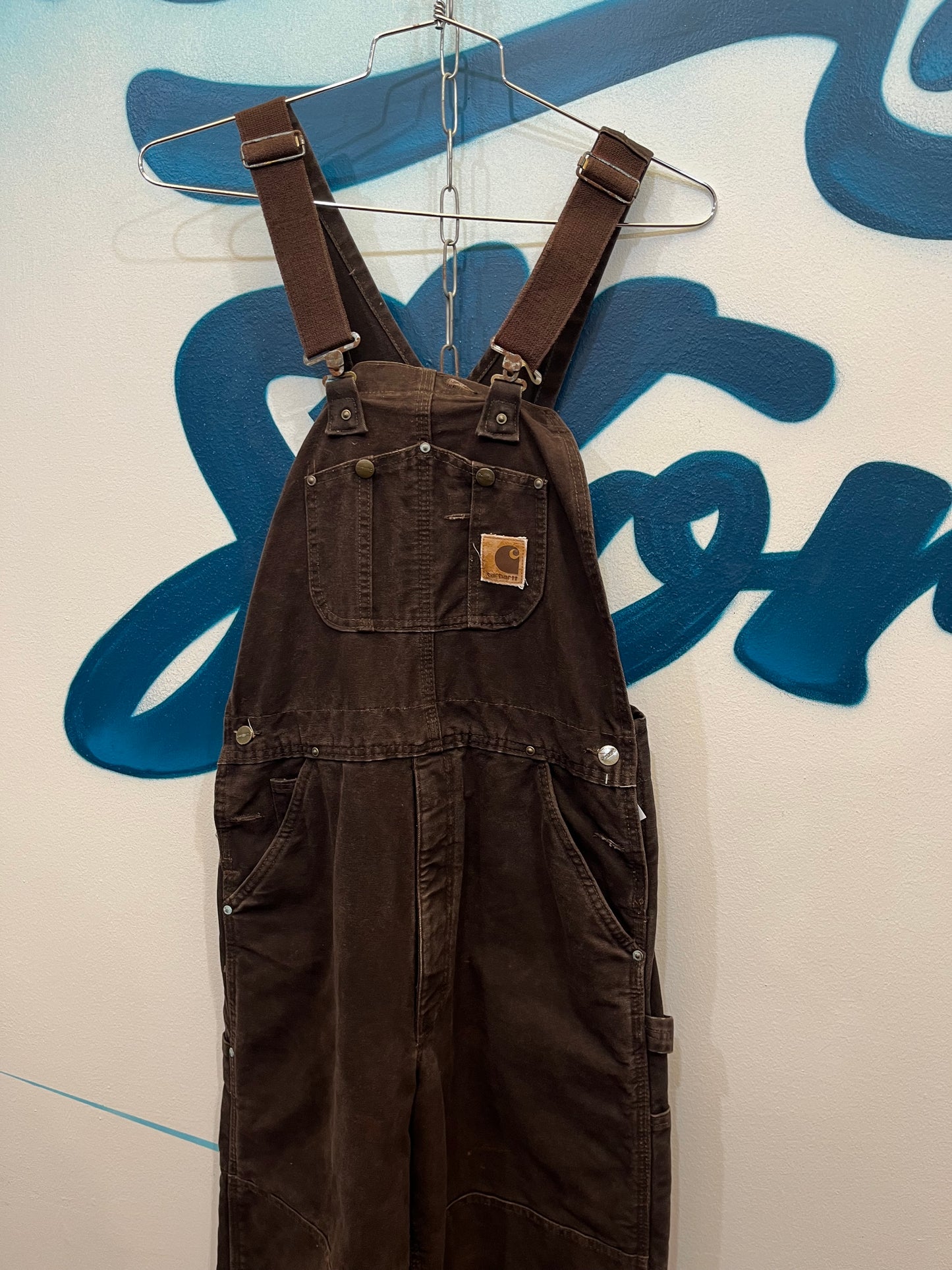 Salopette Carhartt double knee overall workwear (F591)