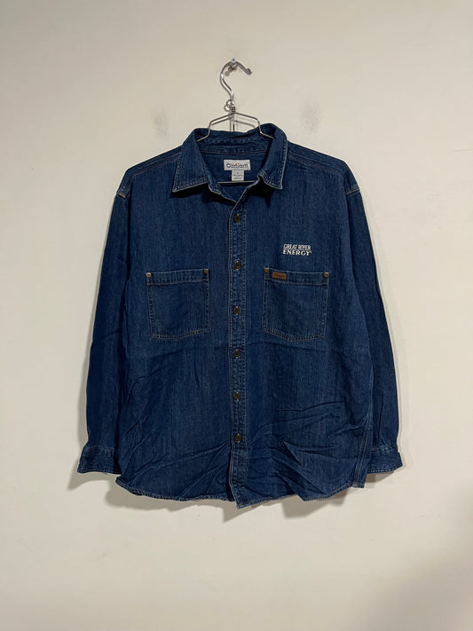 Camicia Carhartt in jeans nuova senza cartellino (G790)