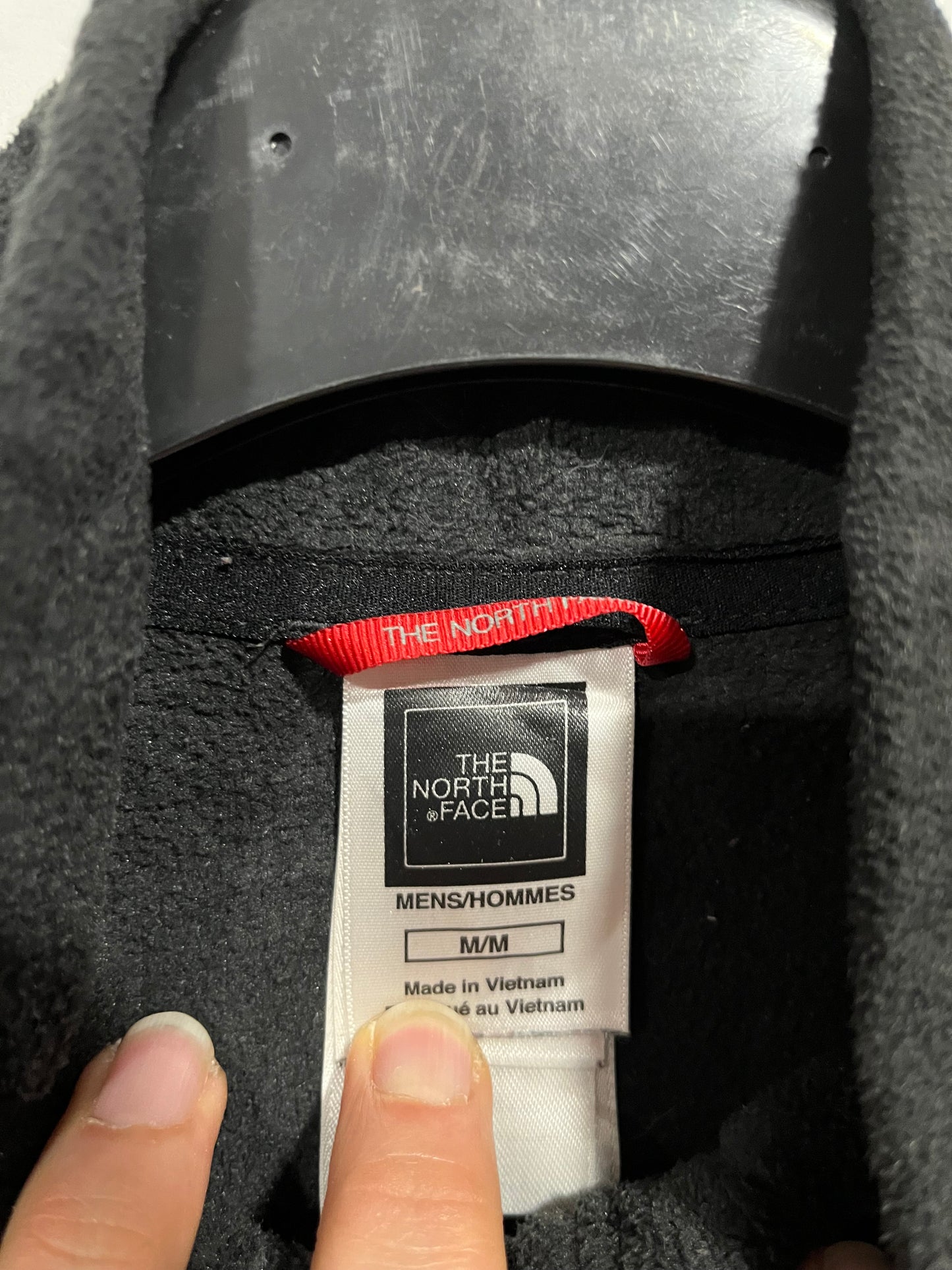 Maglia in pile The North face nera (G987)