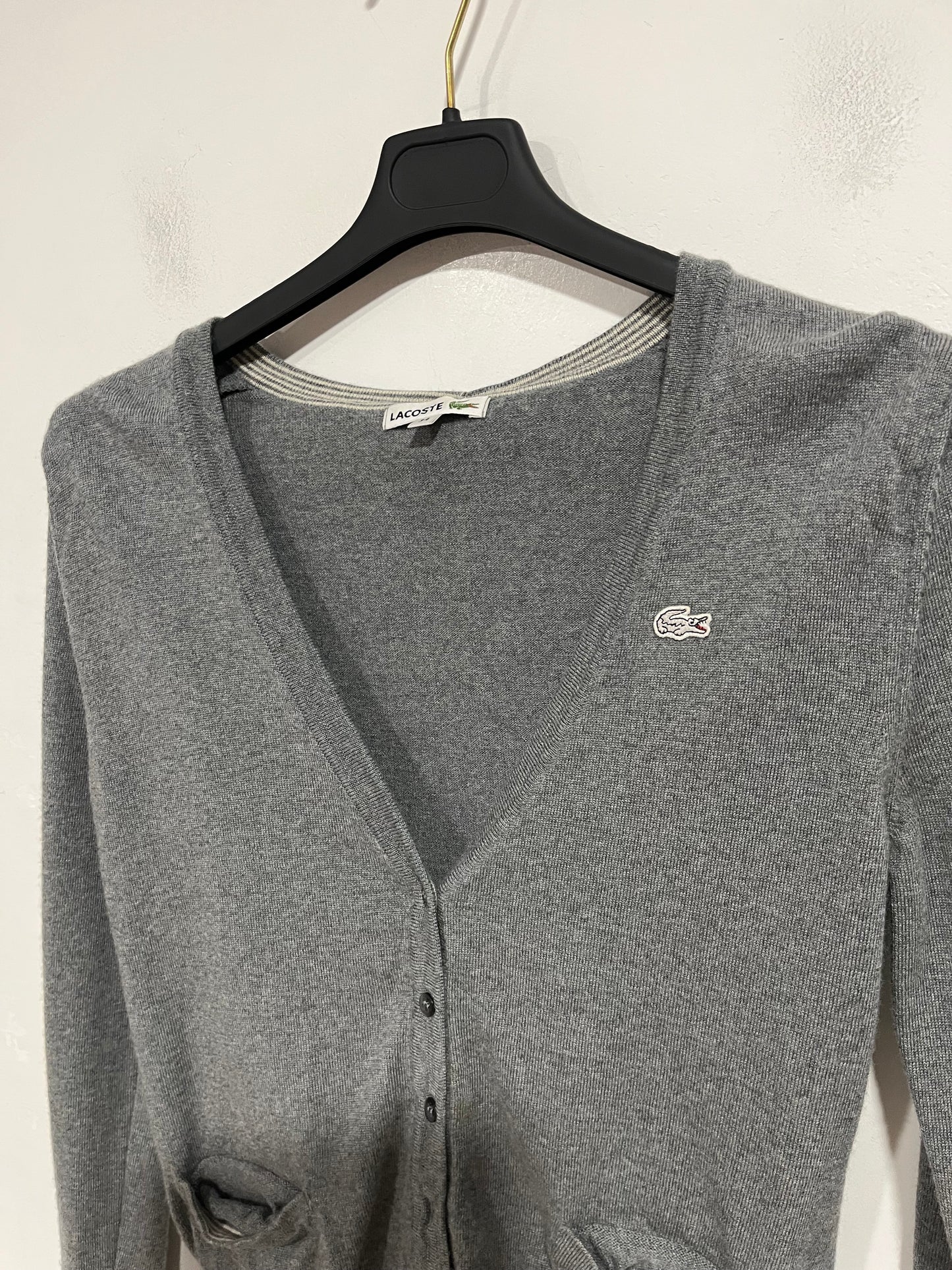 Cardigan Lacoste cotone da donna (H090)
