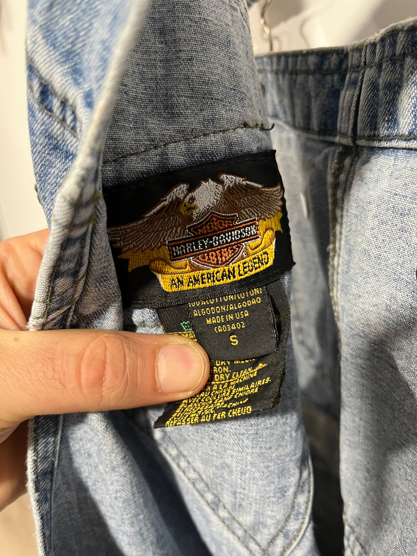 Rara salopette Harley Davidson vintage (G625)