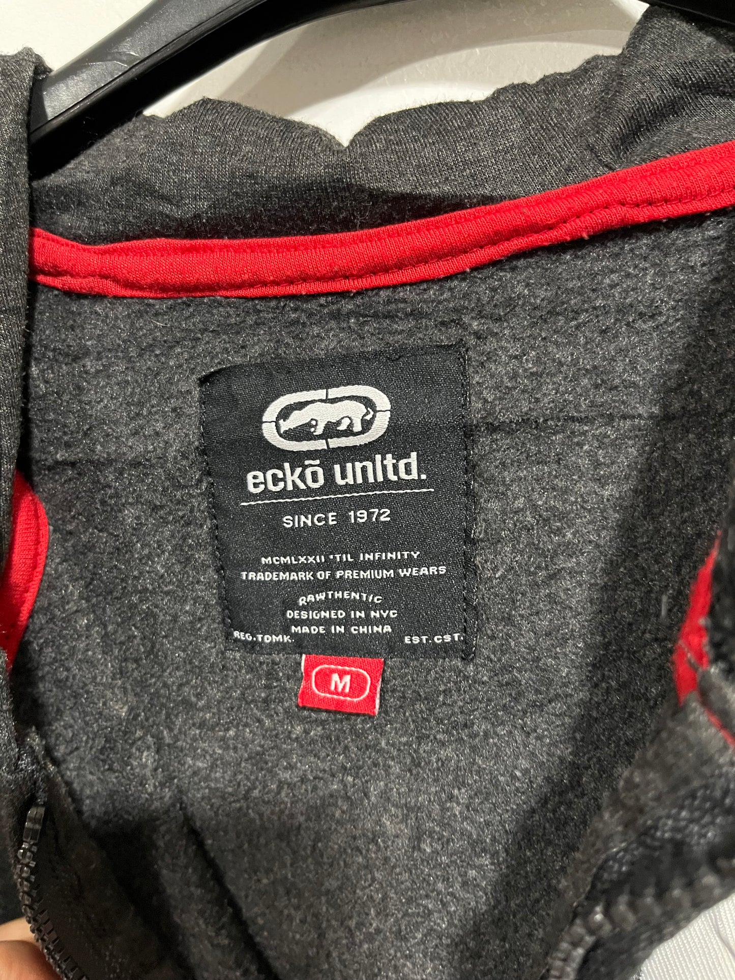Felpa Ecko con zip y2k (H201)