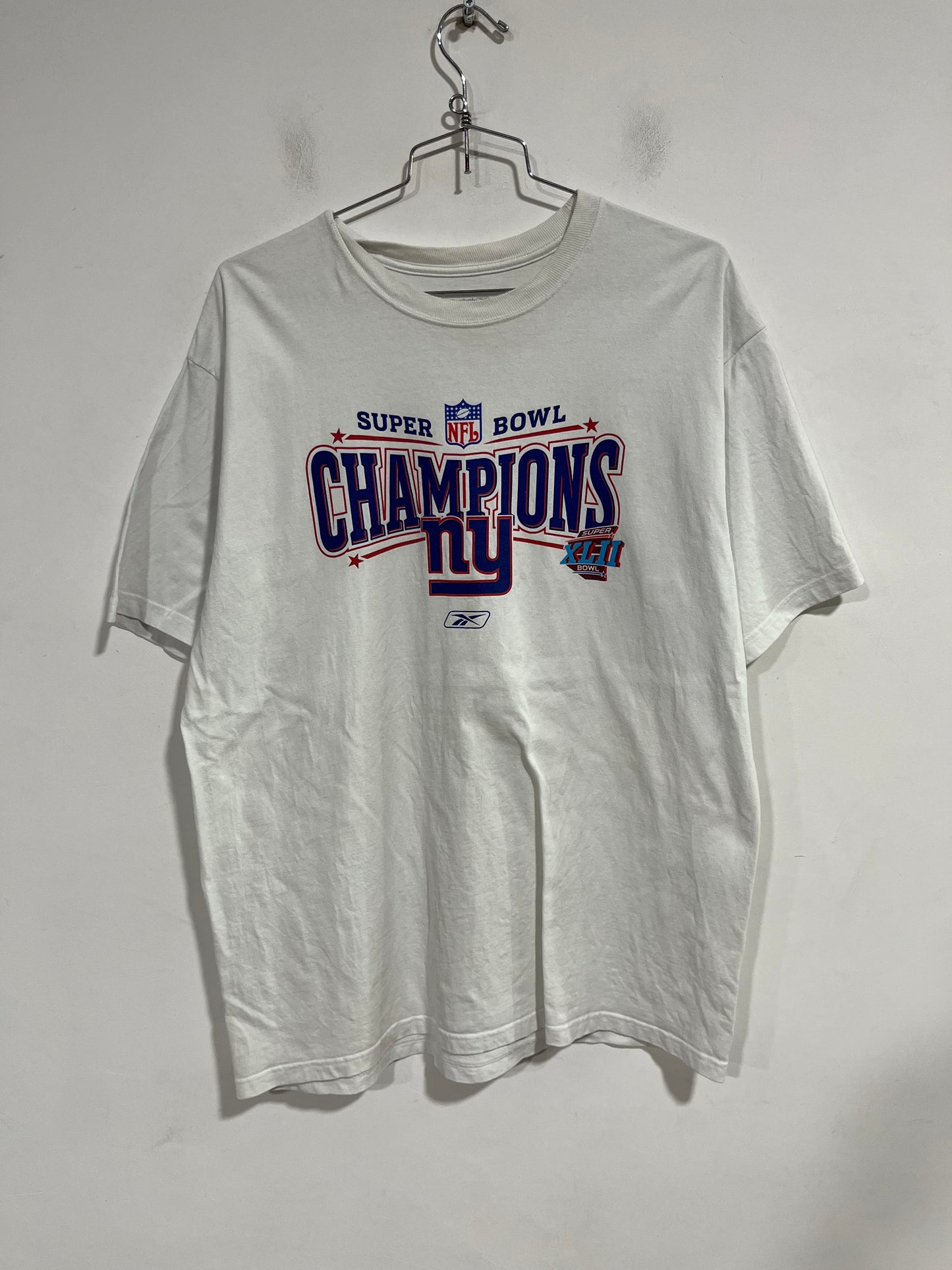 Rara t shirt Reebok celebrativa NFL XLII super bowl champions 2008 (G572)