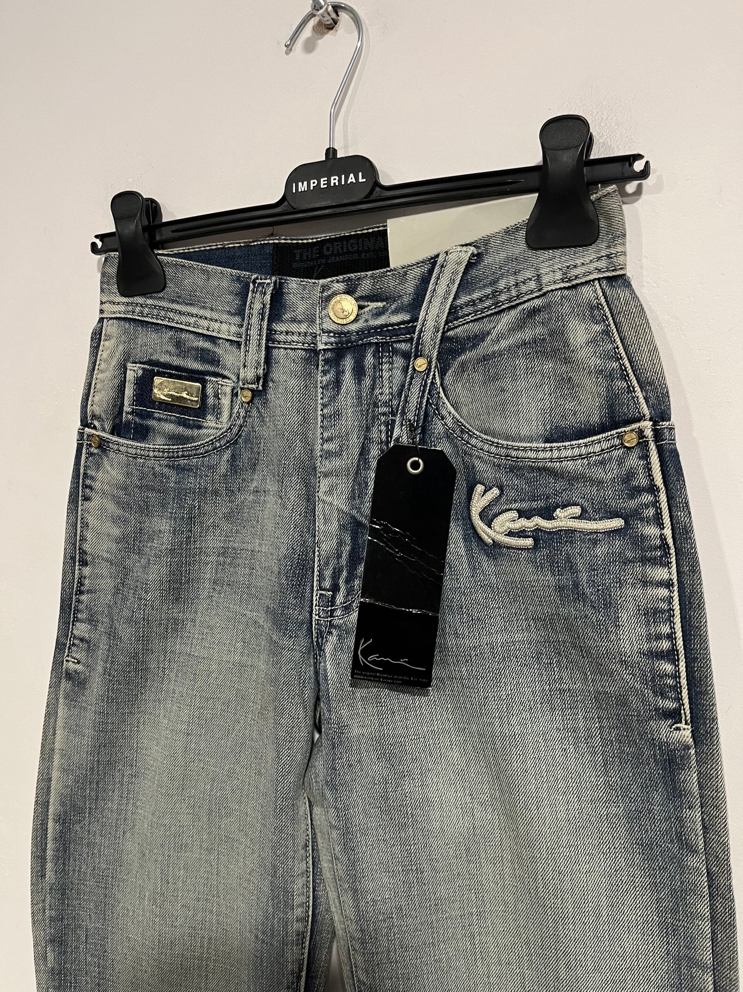 Jeans baggy Karl Kani nuovo con cartellino (F786)