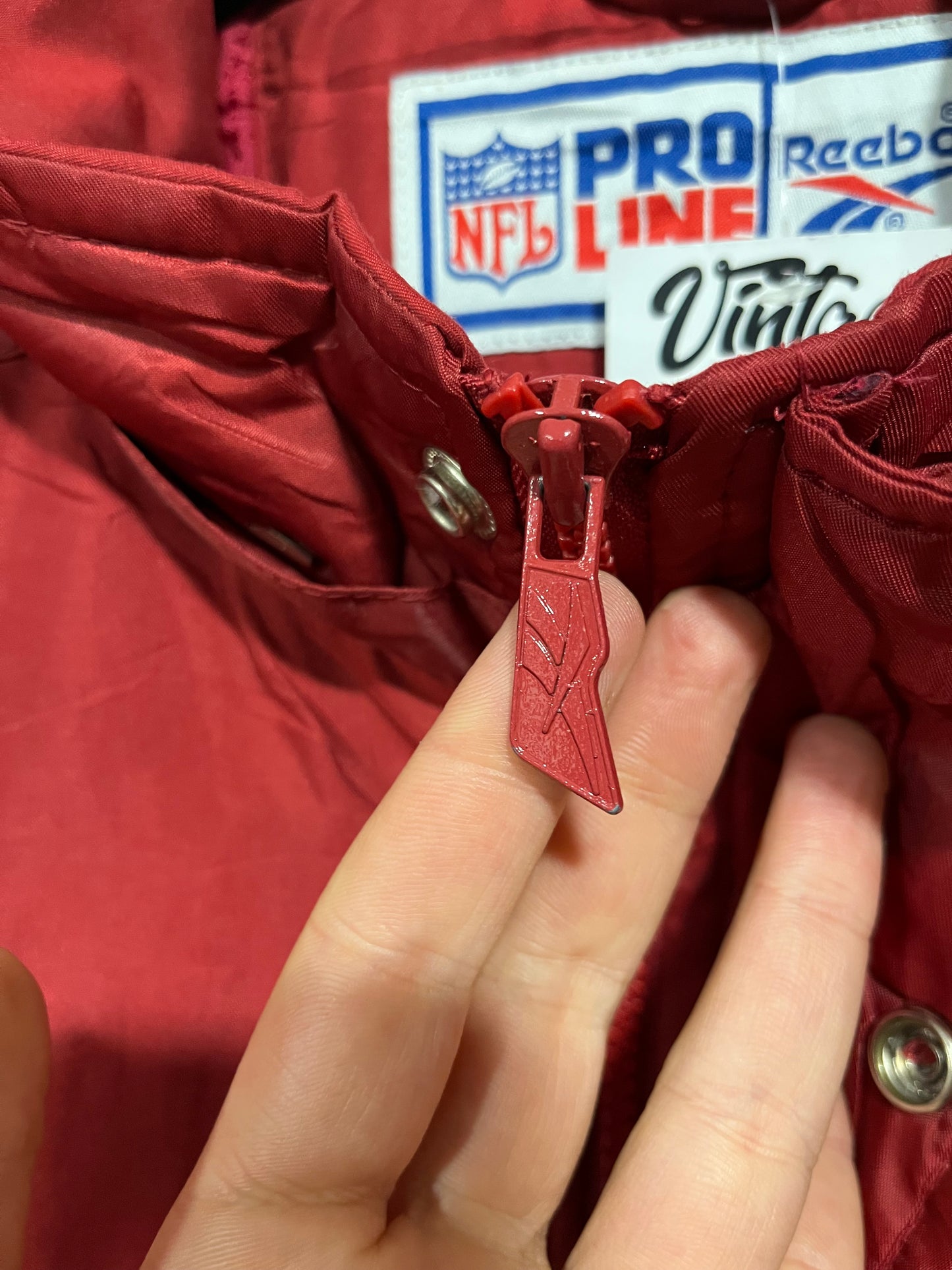 Giubbotto parka Reebok official NFL San Francisco 49ers (G731)