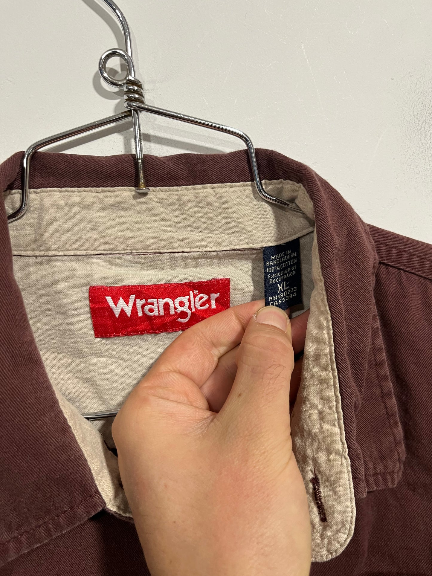 Camicia Wrangler Denim bordeaux (G660)