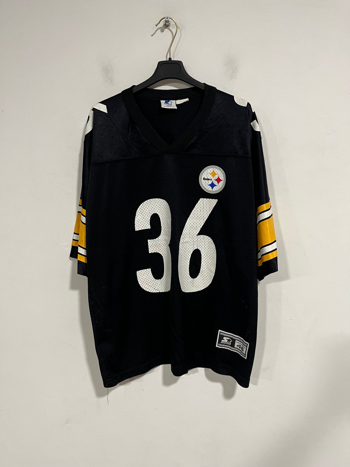 Rara maglia football NFL anni 90 Starter Steelers (G512)