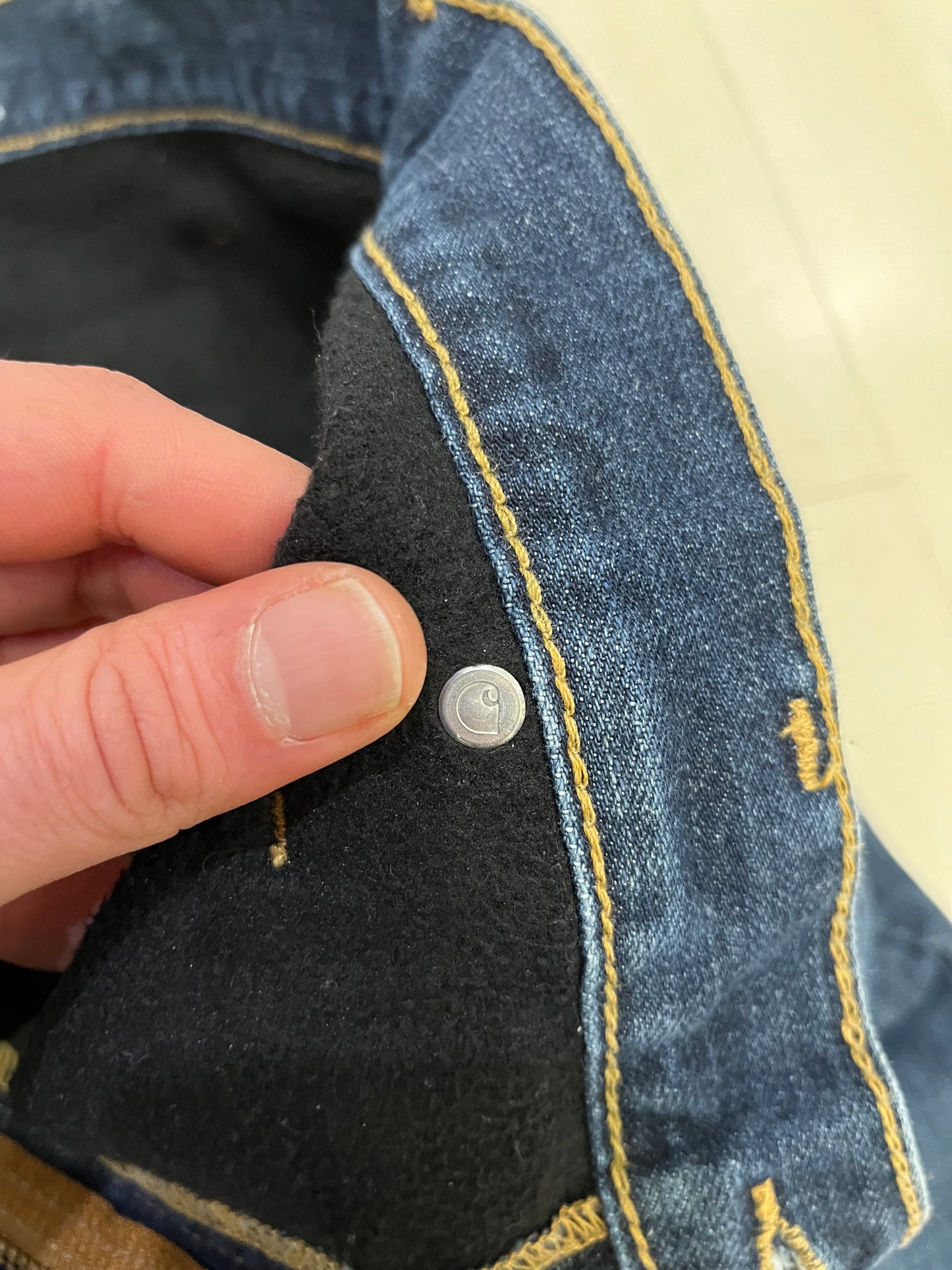 Jeans Carhartt con imbottitura in Pile (G945)