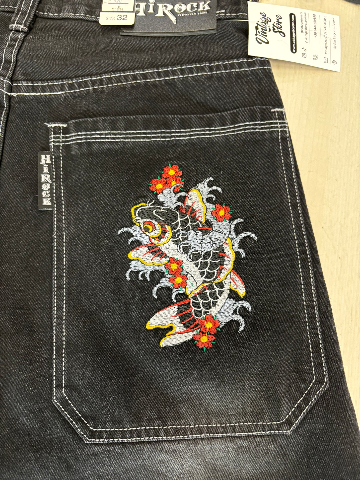 Jorts baggy Hirock con ricamo Carpa 2 nuovo con cartellino 🔥