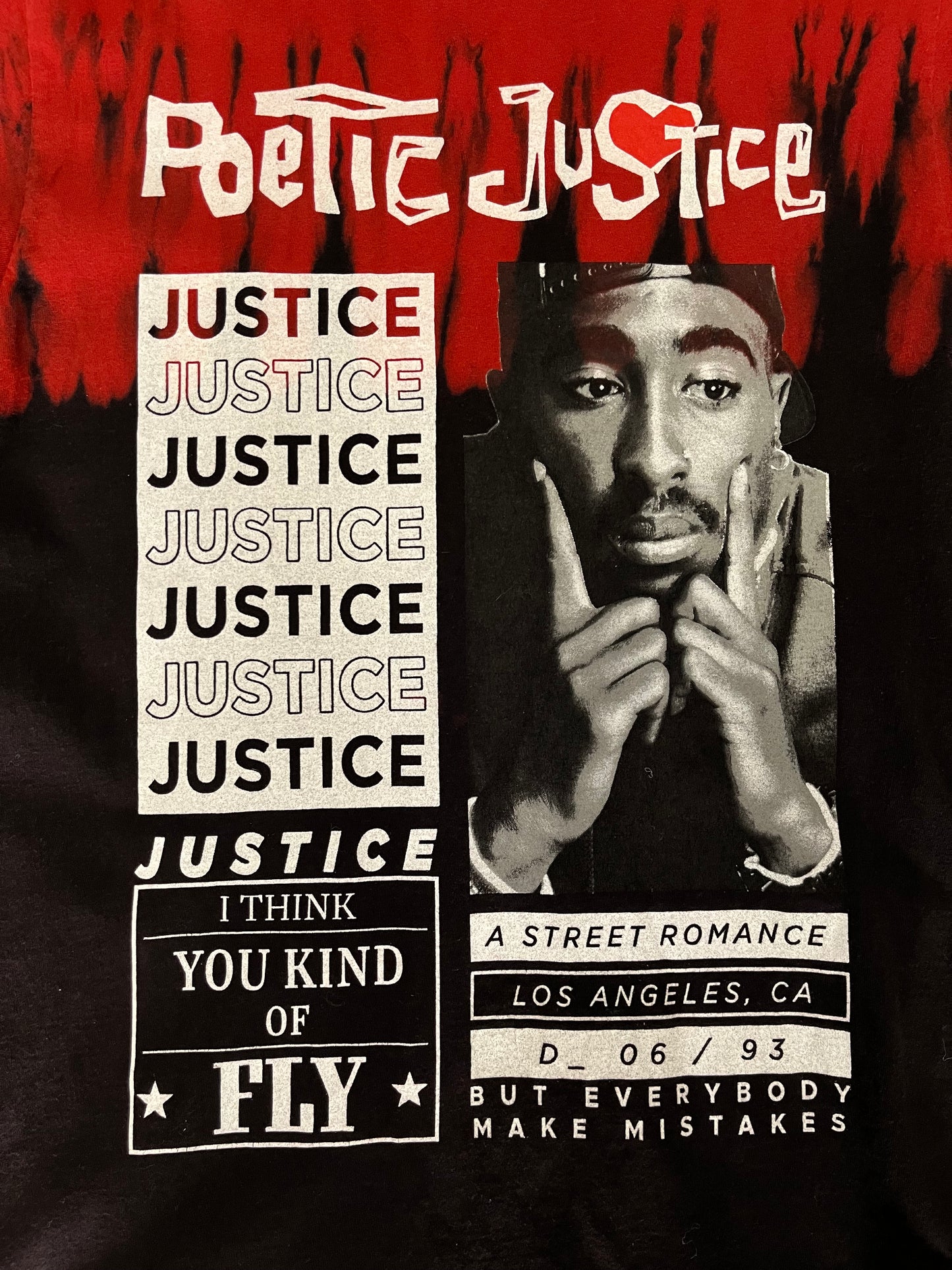 T shirt concert Tupac Poetic Justice (H109)