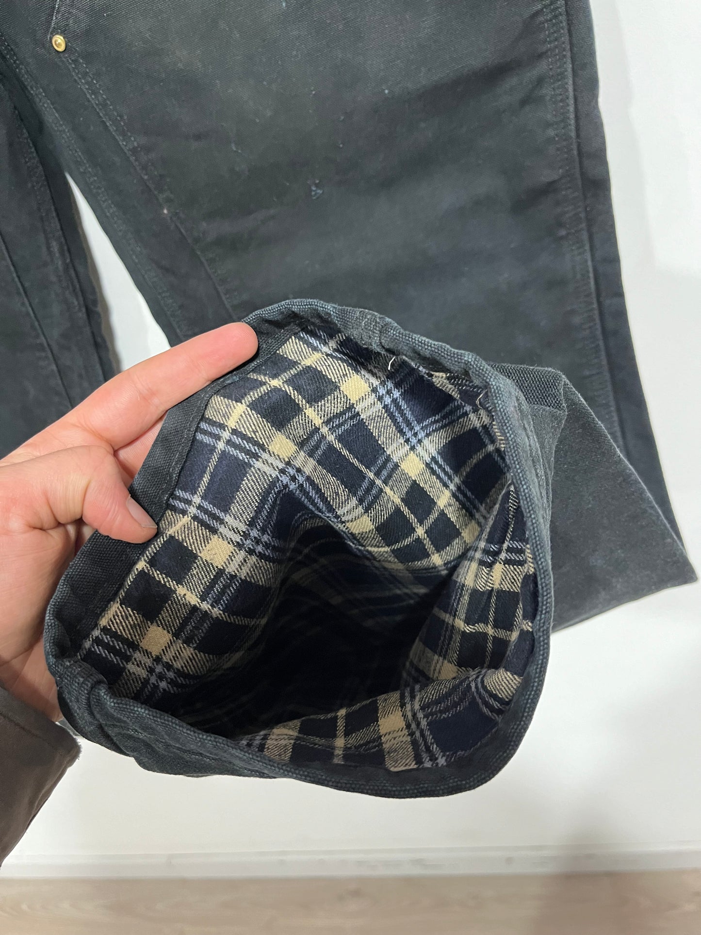 Raro jeans baggy Carhartt double knee flannel lined (F971)