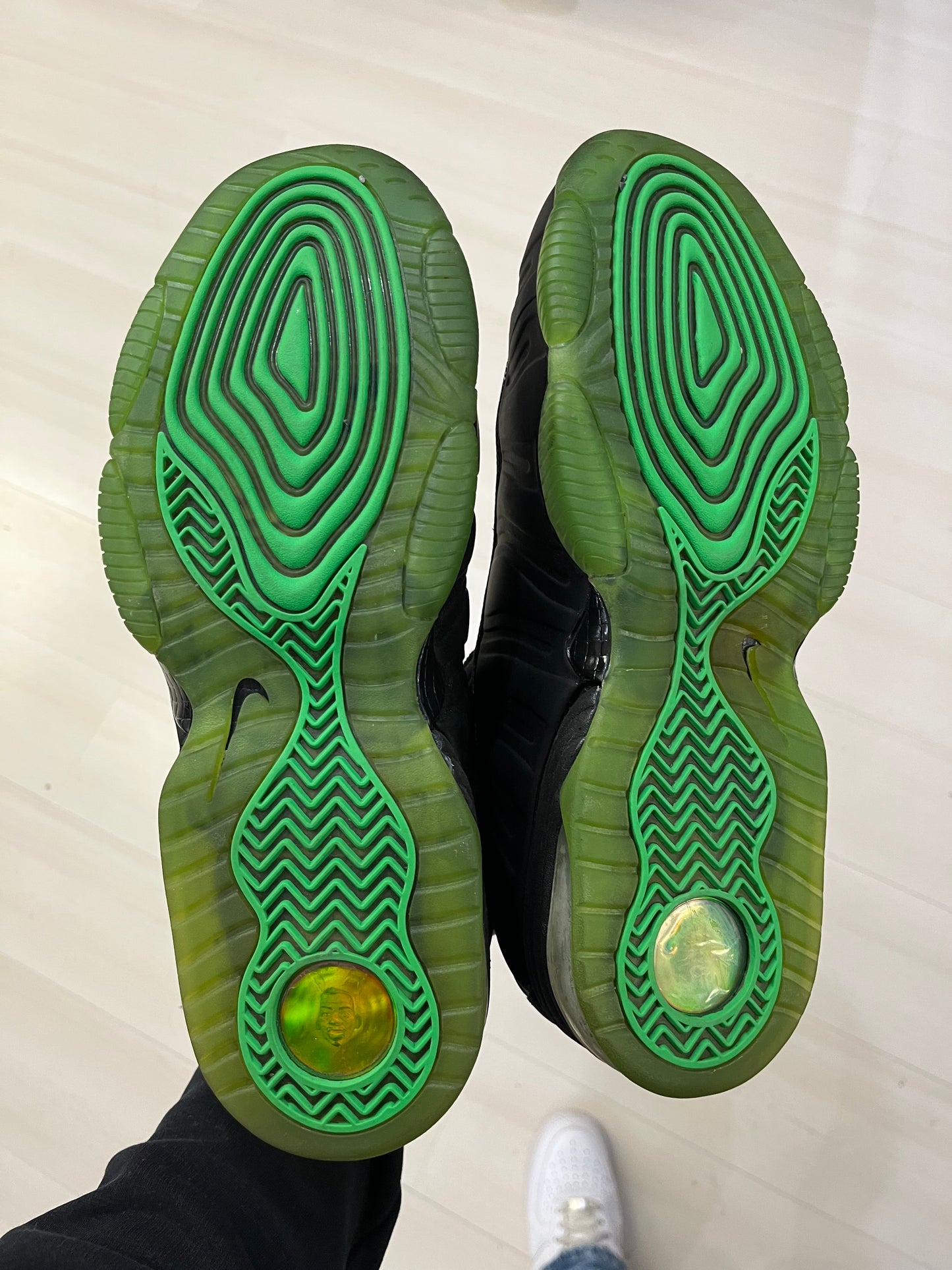 Rare scarpe Nike Air 1/2 Cent Green Spark Black Penny 2009 (H017)
