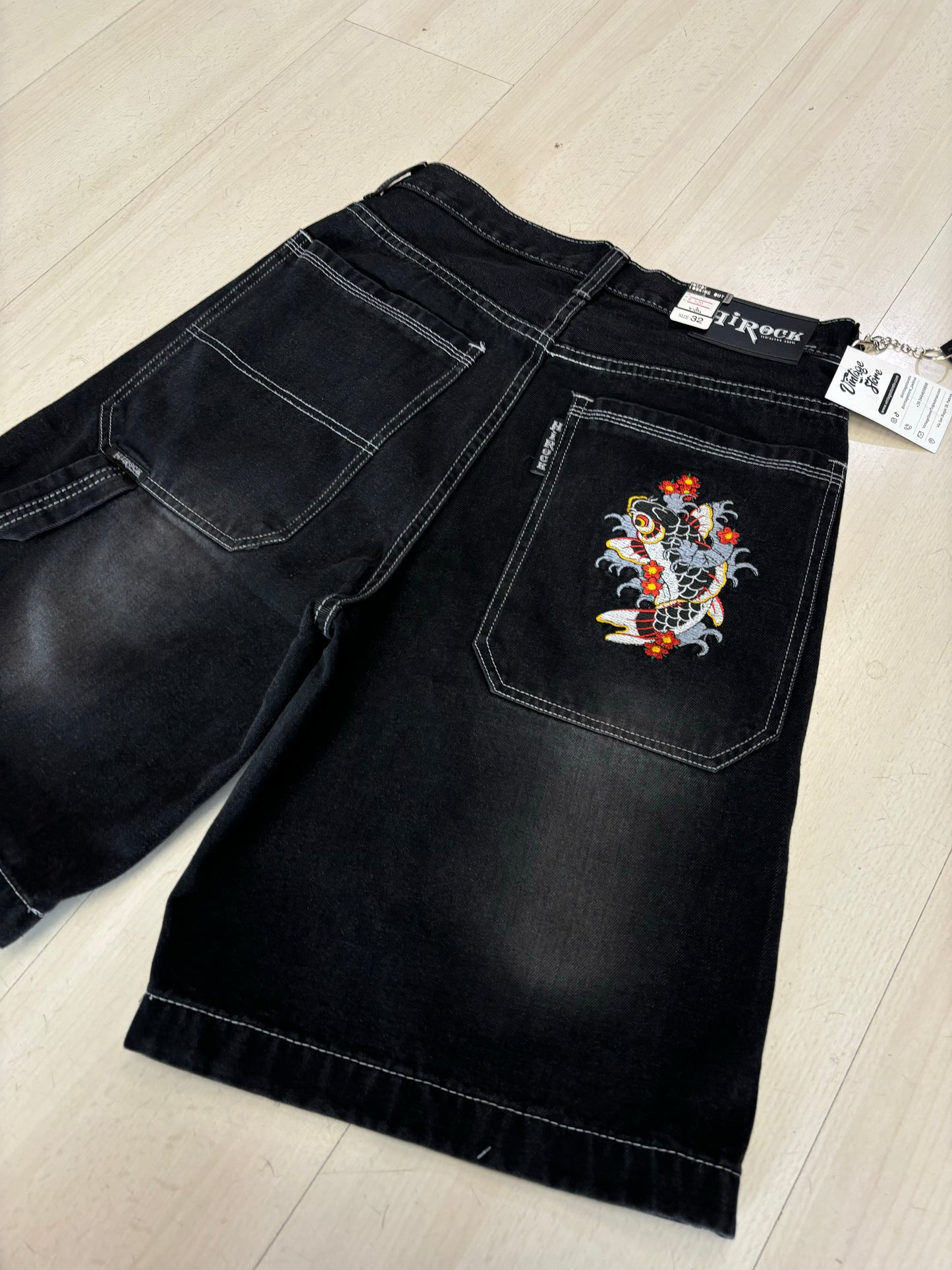 Jorts baggy Hirock con ricamo Carpa 2 nuovo con cartellino 🔥