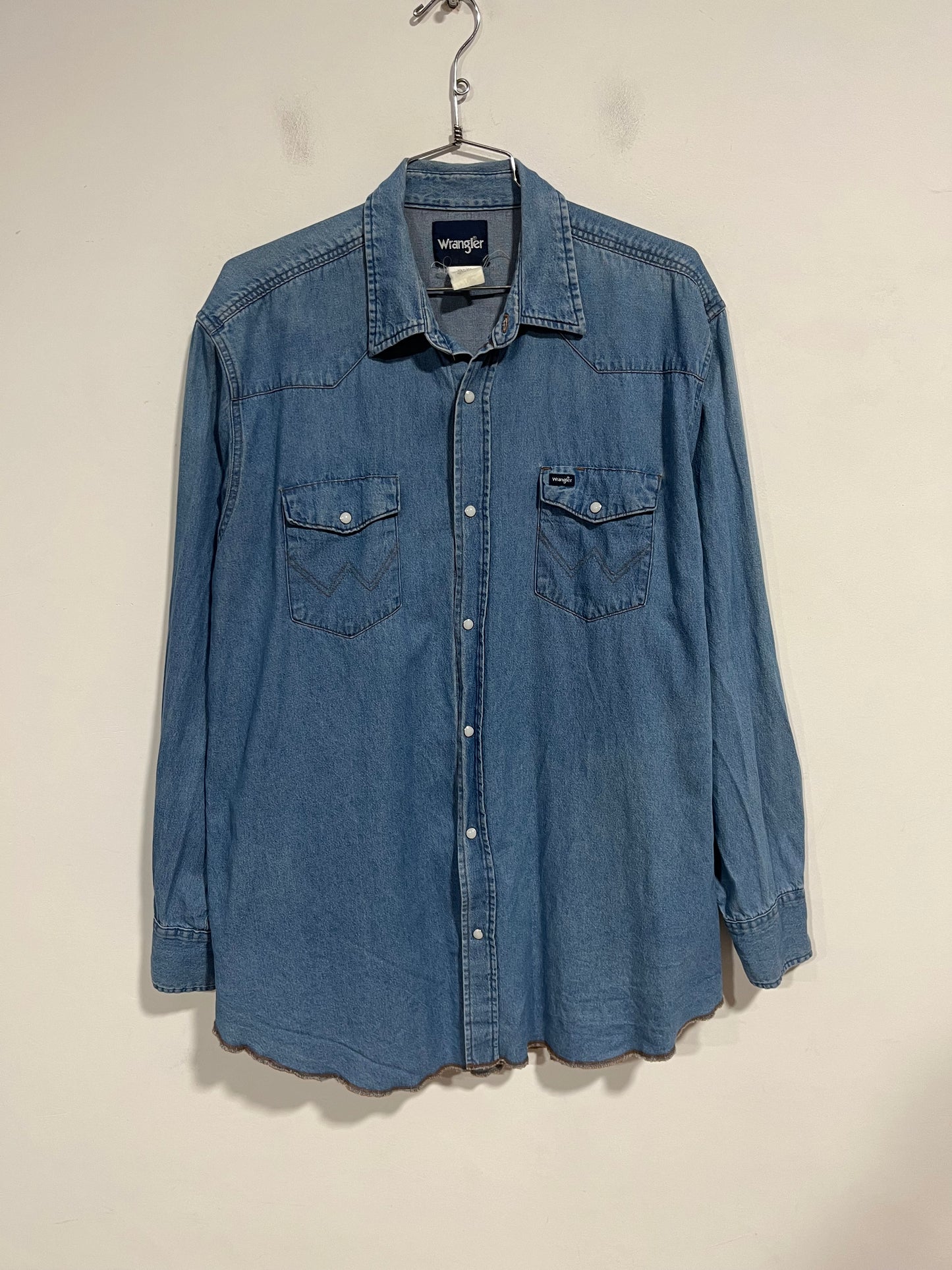 Camicia wrangler vintage in jeans (F936)