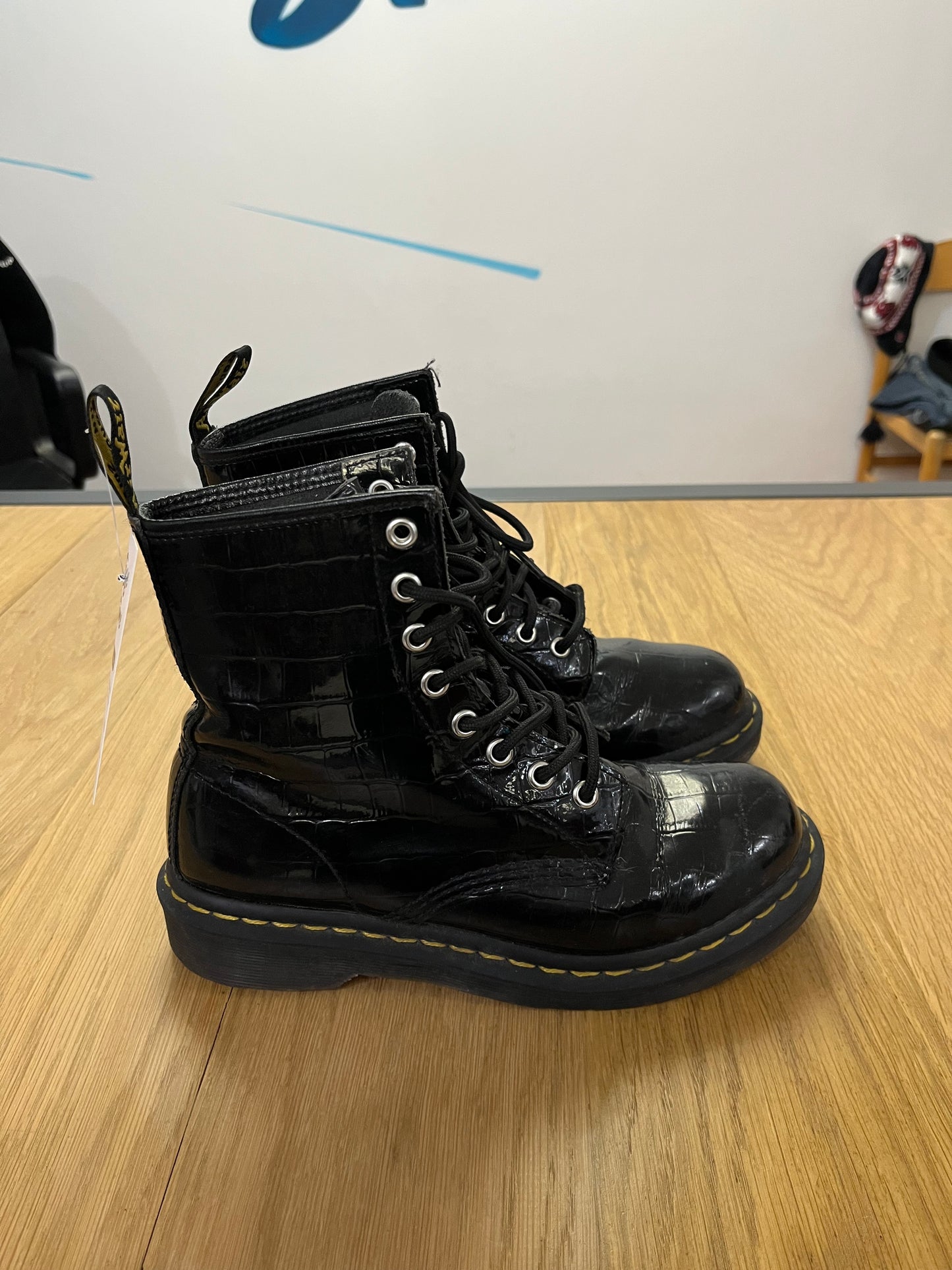 Stivaletti Dr Martens 1460 W lucidi neri (G812)