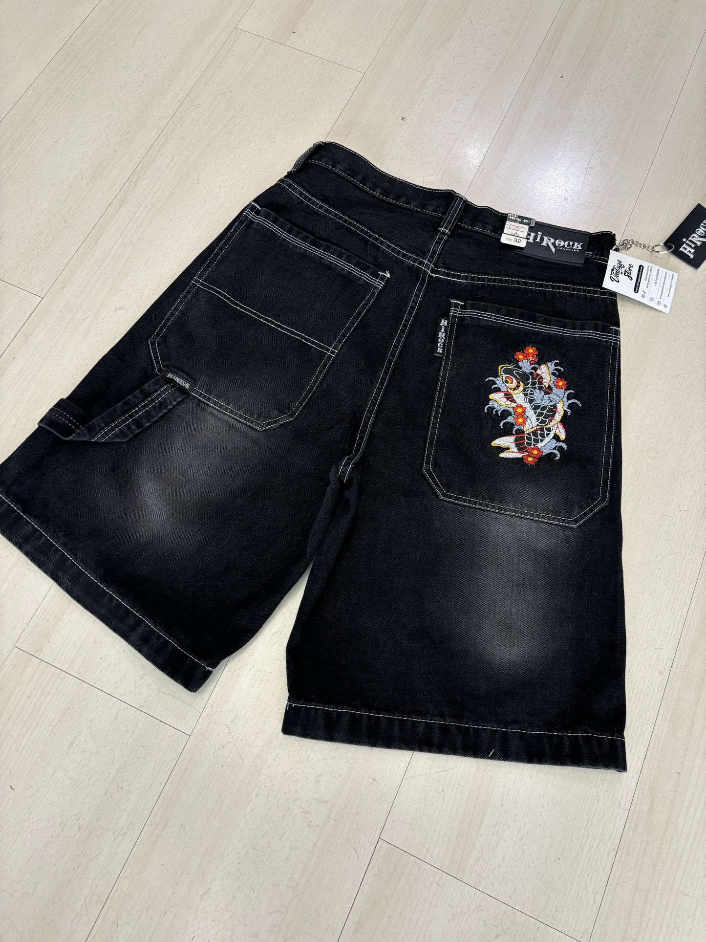 Jorts baggy Hirock con ricamo Carpa 2 nuovo con cartellino 🔥