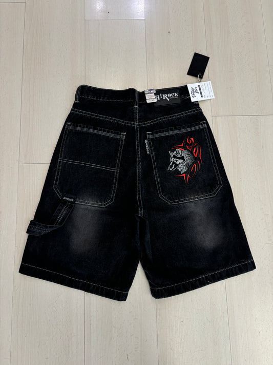 Jorts baggy Hirock con ricamo Lupo nuovo con cartellino 🔥