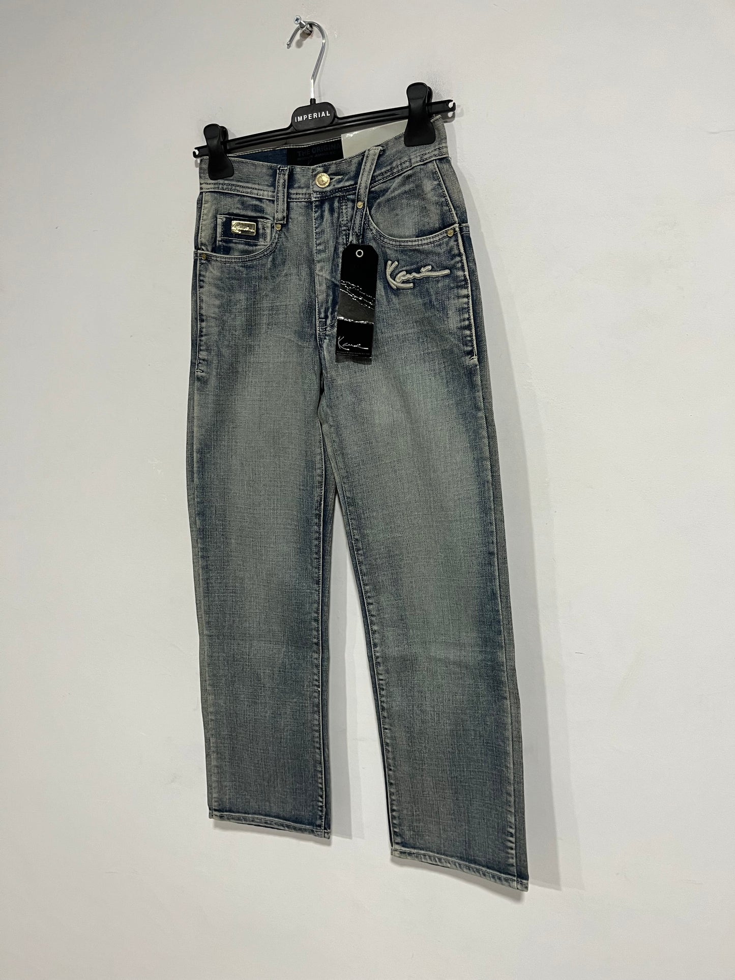 Jeans baggy Karl Kani nuovo con cartellino (F786)