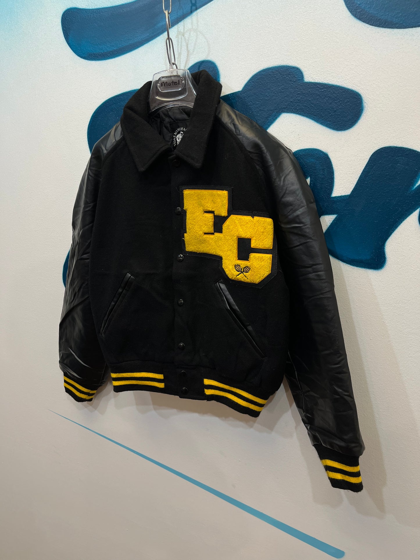 Giubbotto varsity Jacket made in USA Nero (F598)