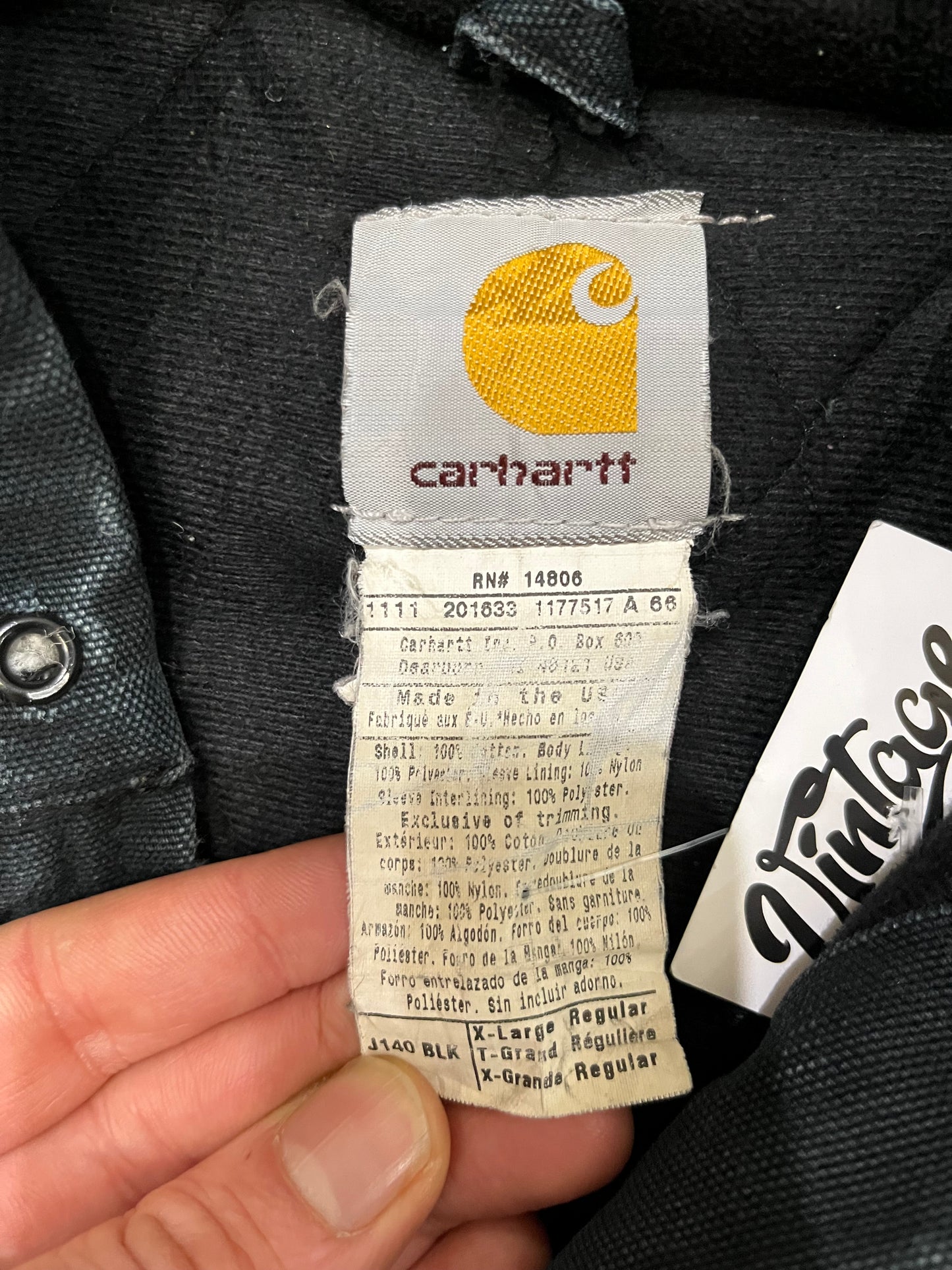 Giubbotto Carhartt active Jacket J140 BLK (G930)