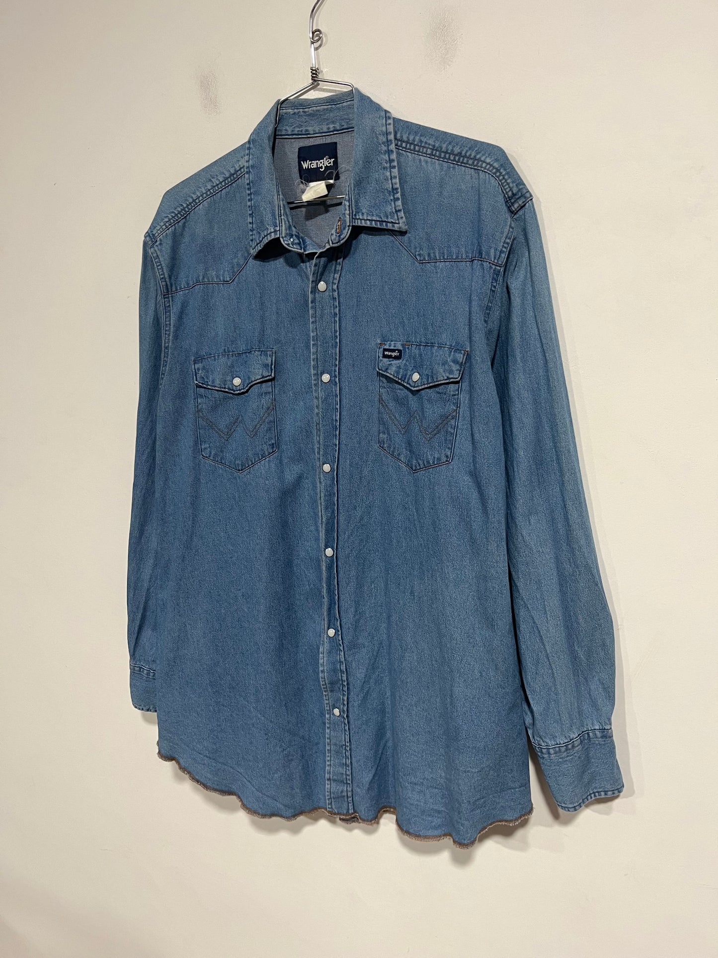 Camicia wrangler vintage in jeans (F936)