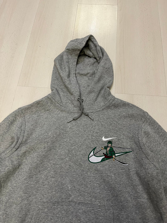 Felpa Nike vintage originale Custom Roronoa Zoro (G912)